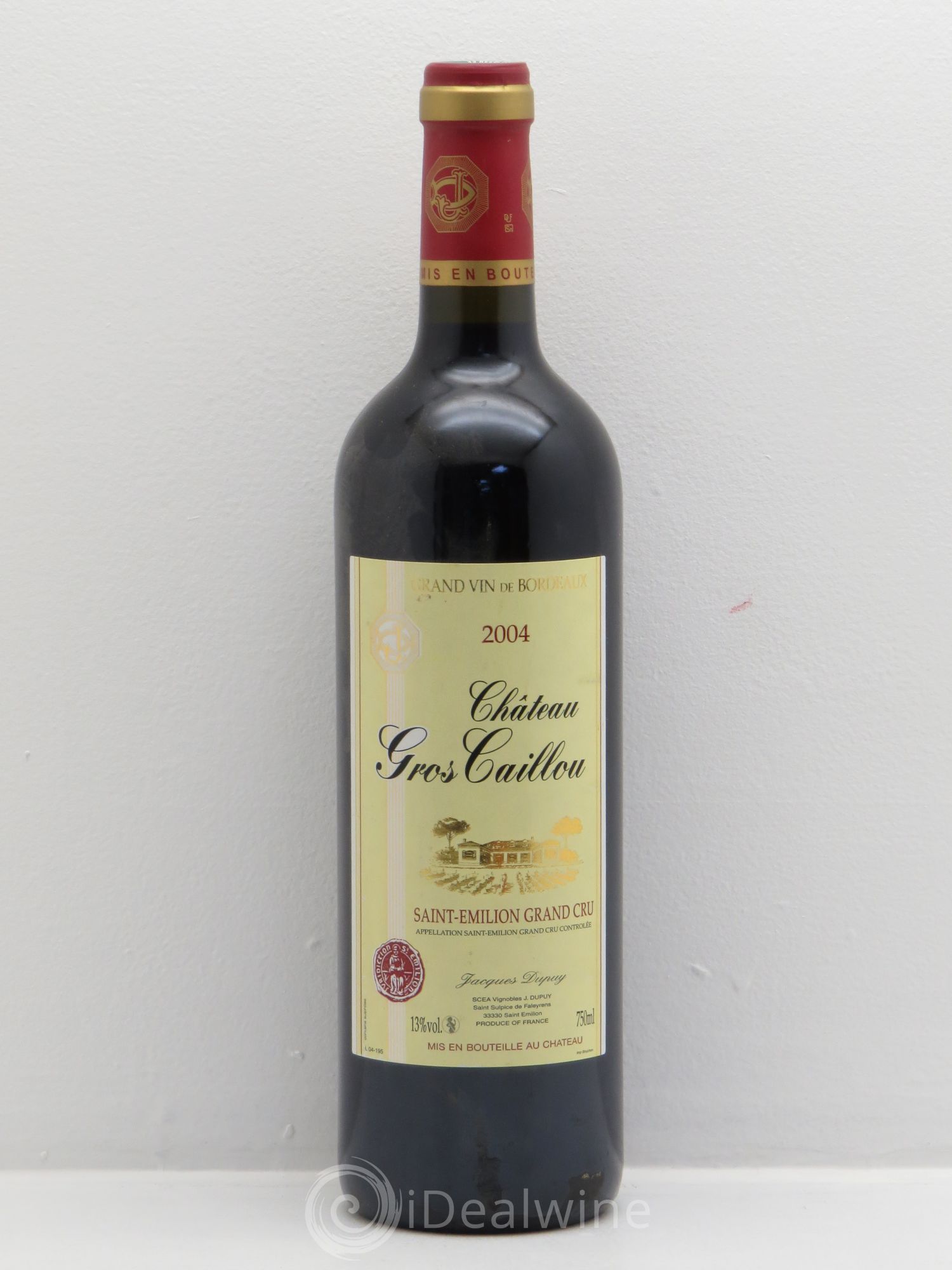Saint-Émilion Château Gros Caillou -J.Dupuis 2004 - Posten von 1 Flasche - 0