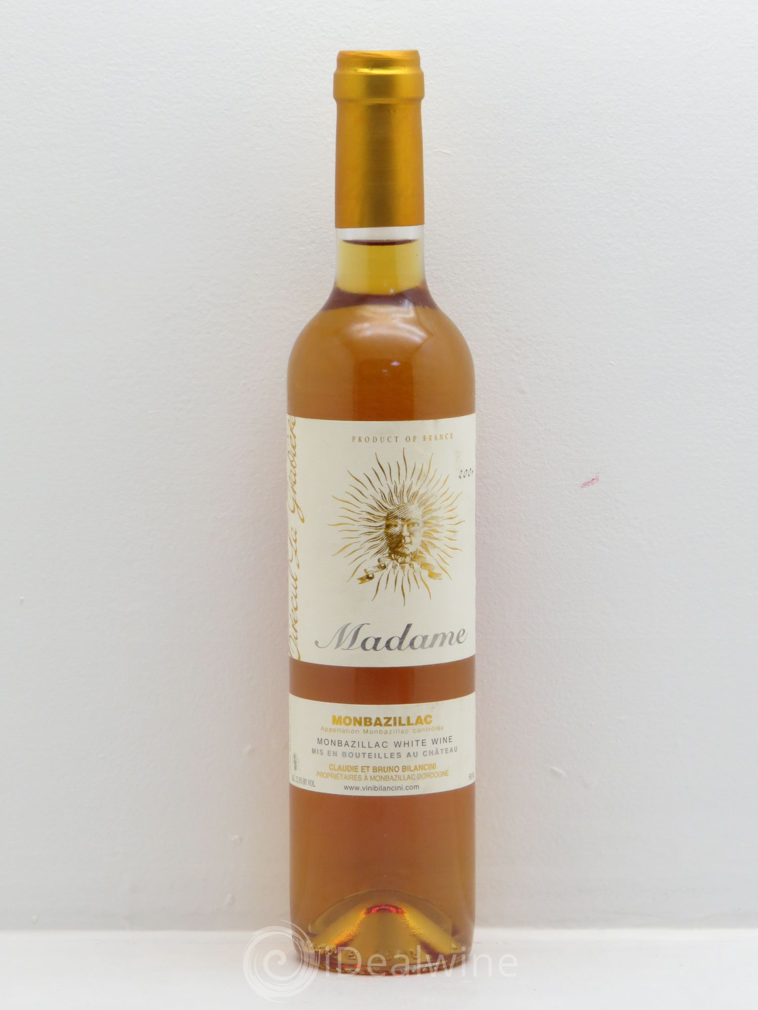Monbazillac Château Tirecul La Gravière Cuvée Madame Bruno et Claudie Bilancini 2004 - Posten von 1 Demi-Flasche - 0