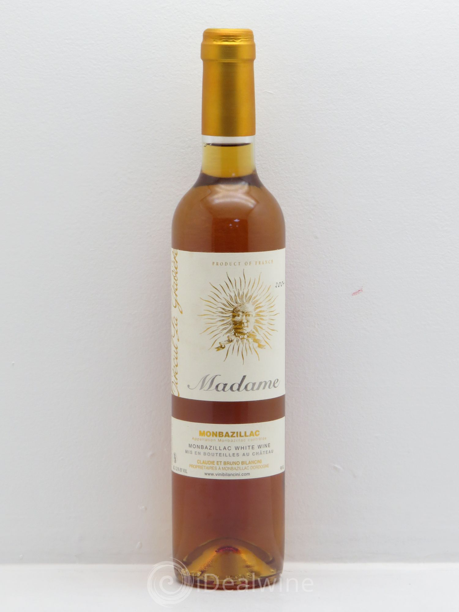 Monbazillac Château Tirecul La Gravière Cuvée Madame Bruno et Claudie Bilancini 2004 - Posten von 1 Demi-Flasche - 0