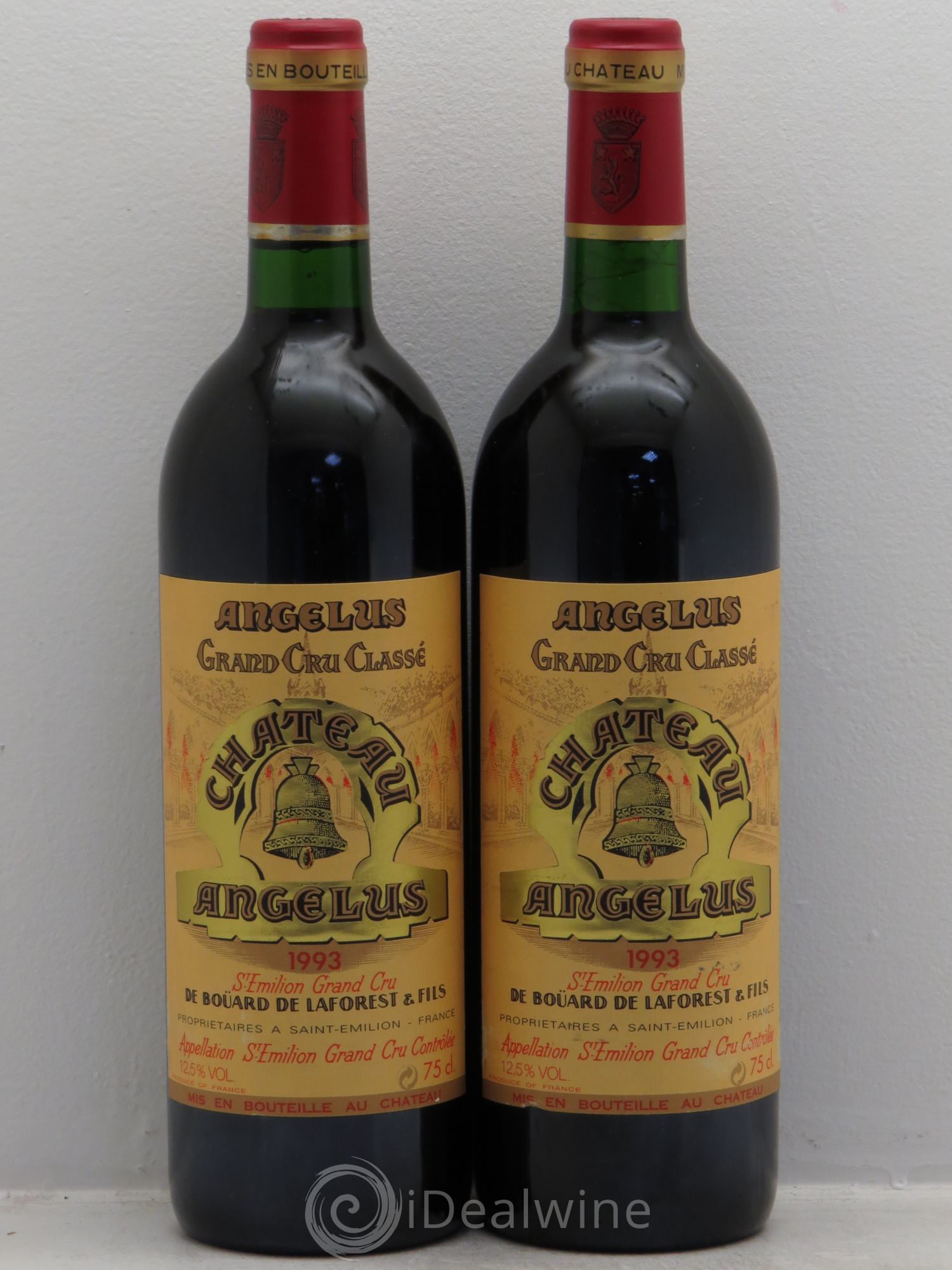 Château Angélus 1er Grand Cru Classé A 1993 - Lot de 2 bouteilles - 0