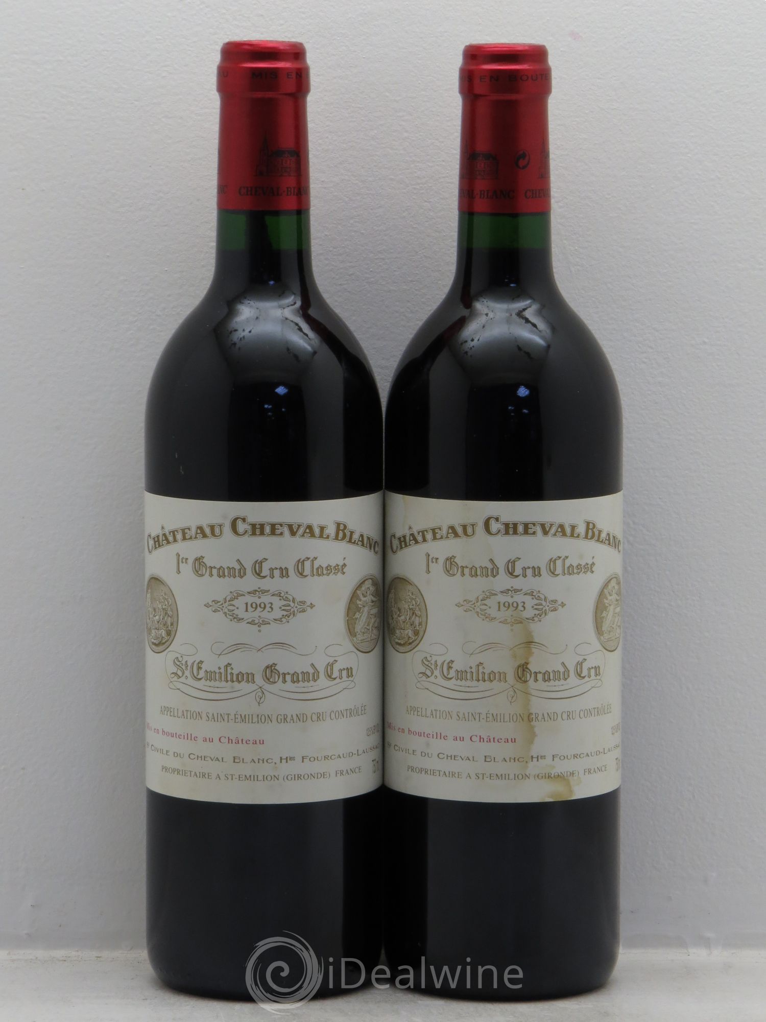 Château Cheval Blanc 1er Grand Cru Classé A 1993 - Lot de 2 bouteilles - 0