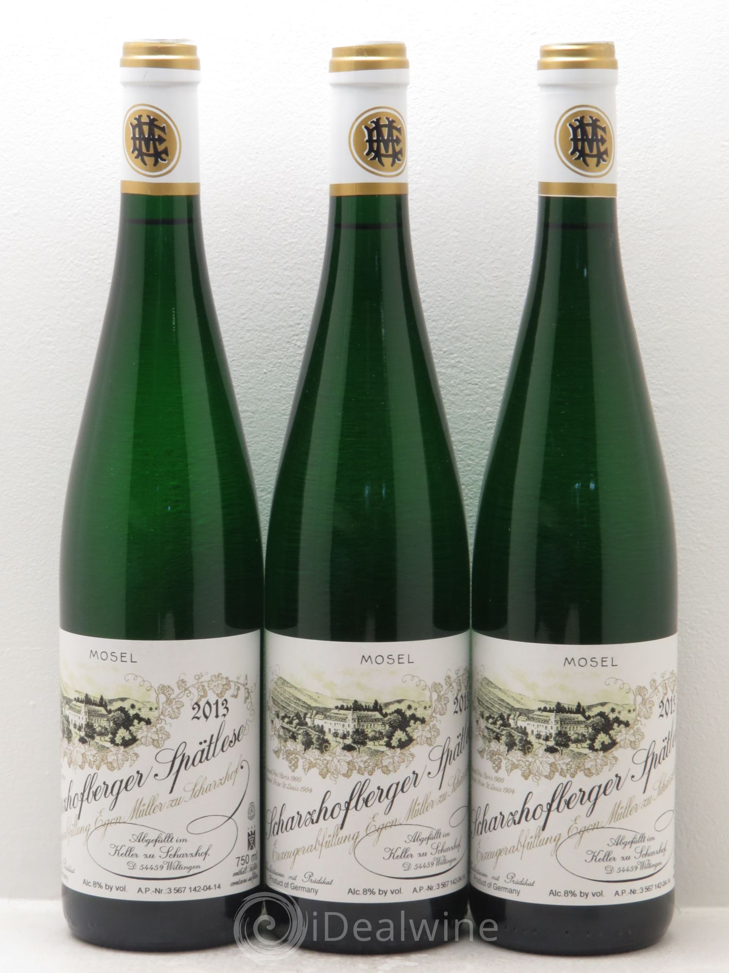 Riesling Scharzhofberger Spatlese Egon Muller 2013 - Lotto di 3 bottiglie - 0