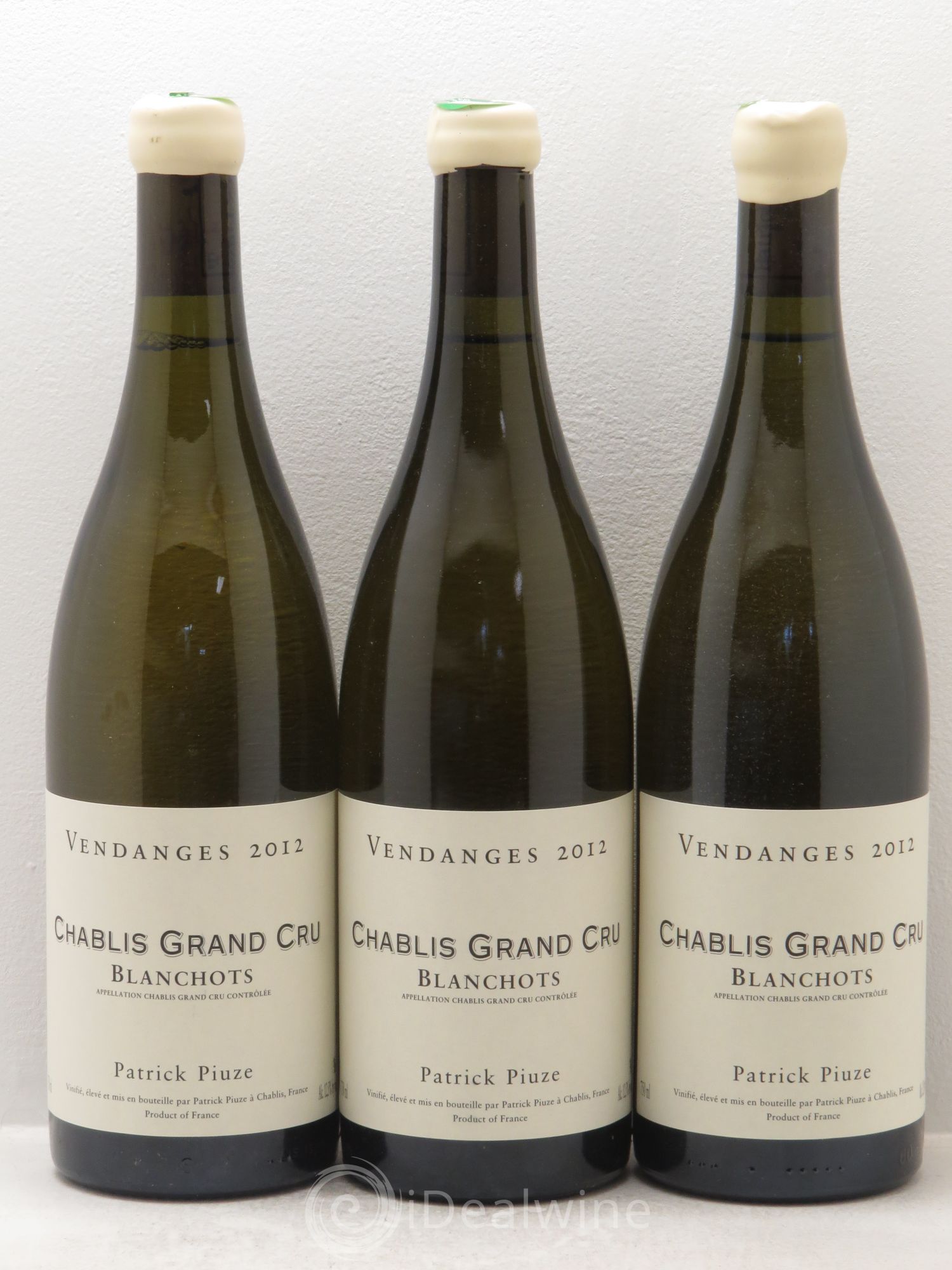 Chablis Grand Cru P.Piuze 2012 - Posten von 3 Flaschen - 0
