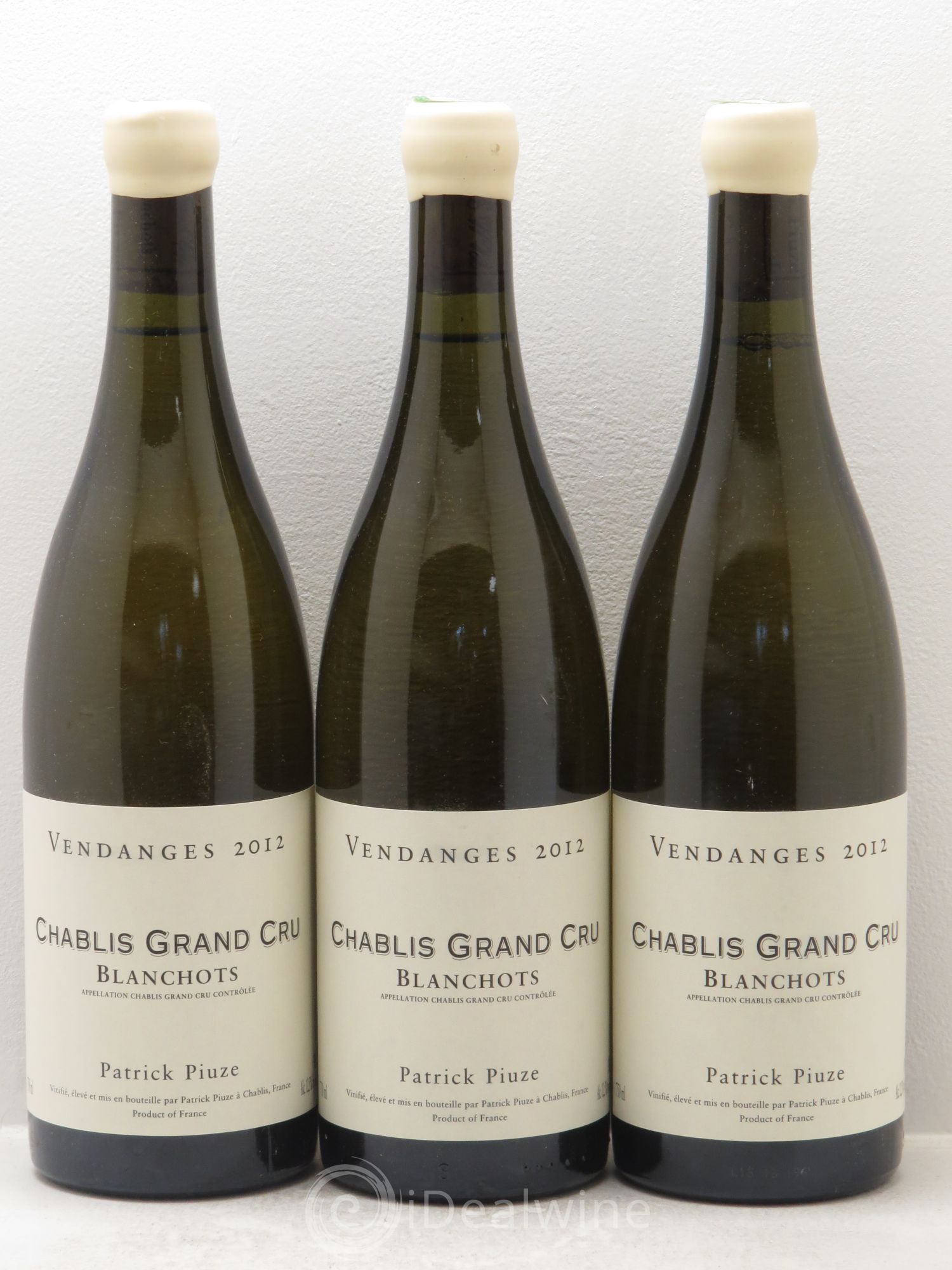 Chablis Grand Cru P.Piuze 2012 - Posten von 3 Flaschen - 0