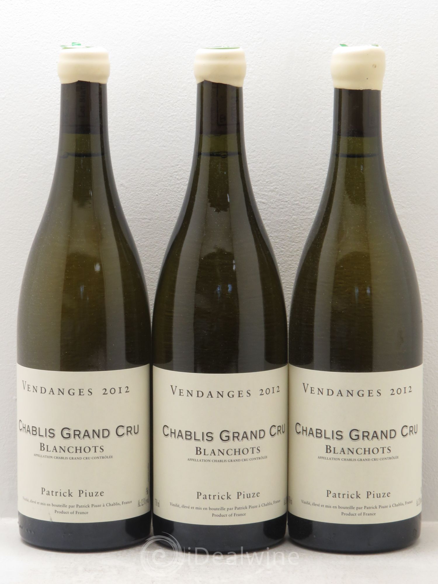Chablis Grand Cru P.Piuze 2012 - Posten von 3 Flaschen - 0