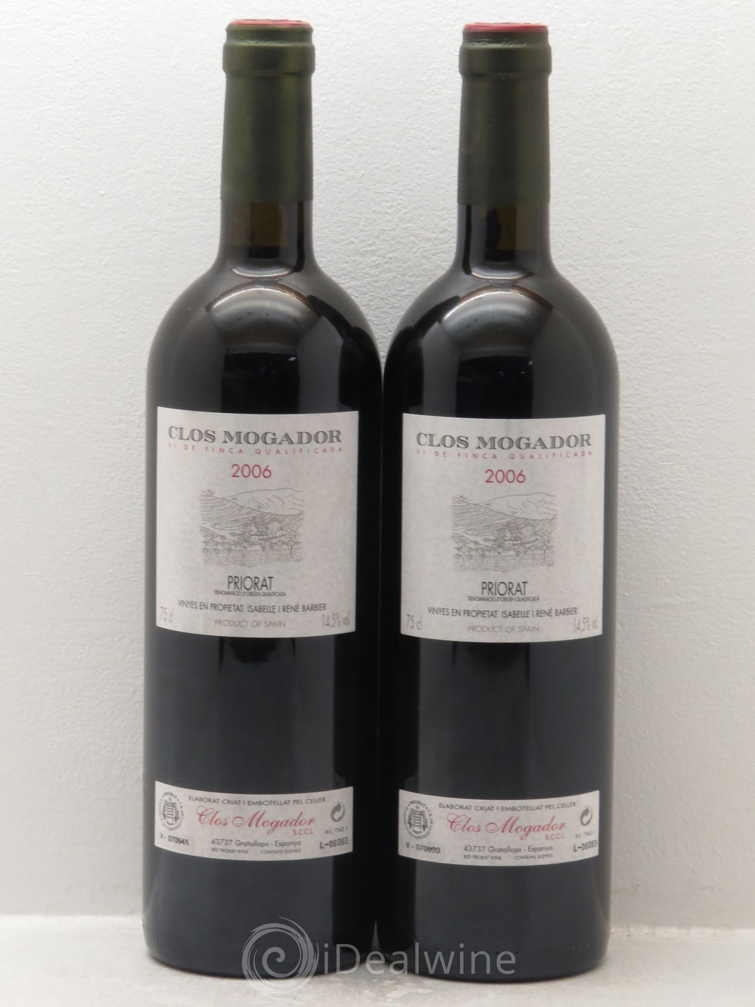 Priorat Clos Mogador DOCA René Barbier 2006 - Lot de 2 bouteilles - 0