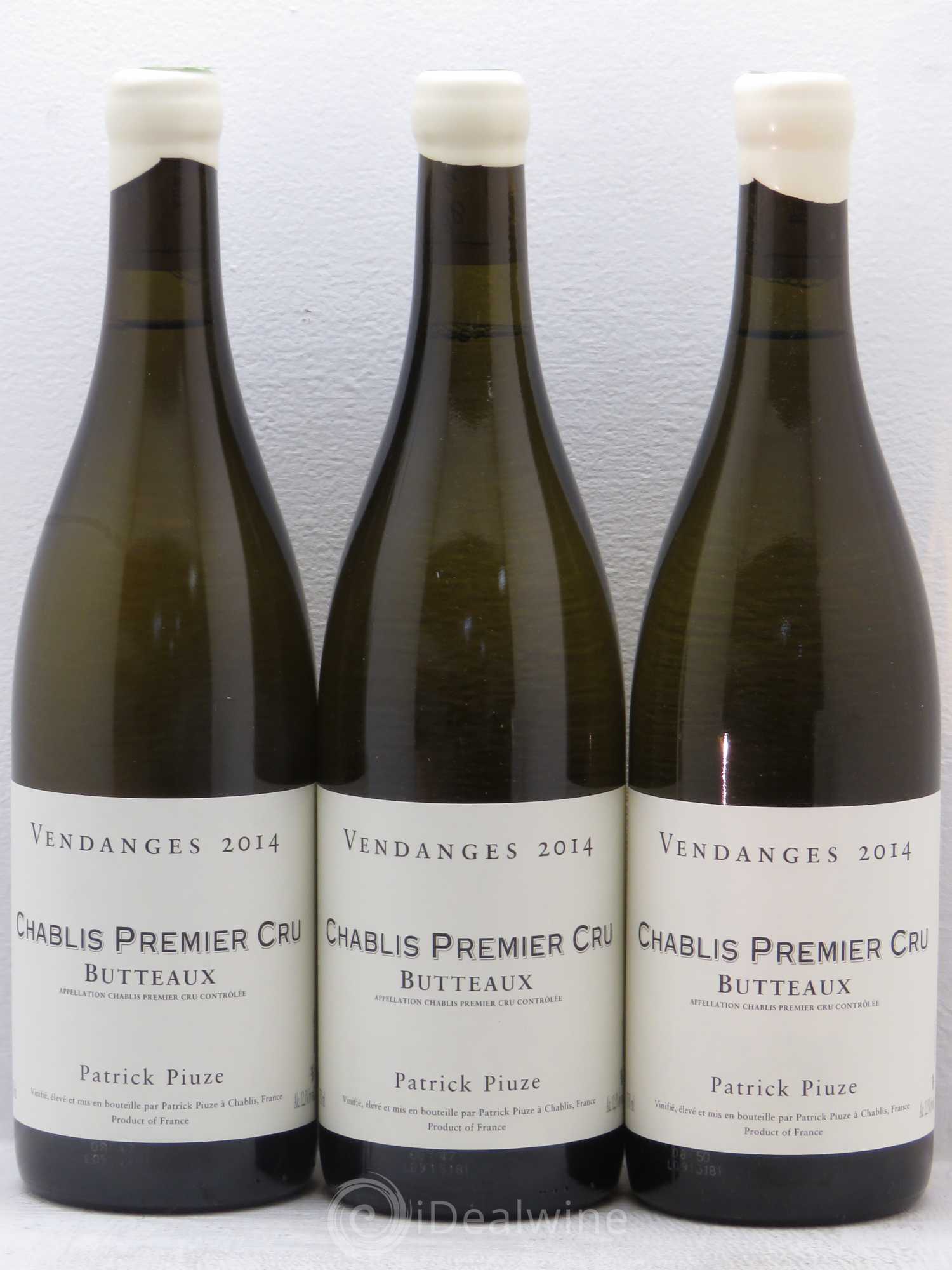Chablis 1er Cru Domaine Piuze 2014 - Posten von 3 Flaschen - 0