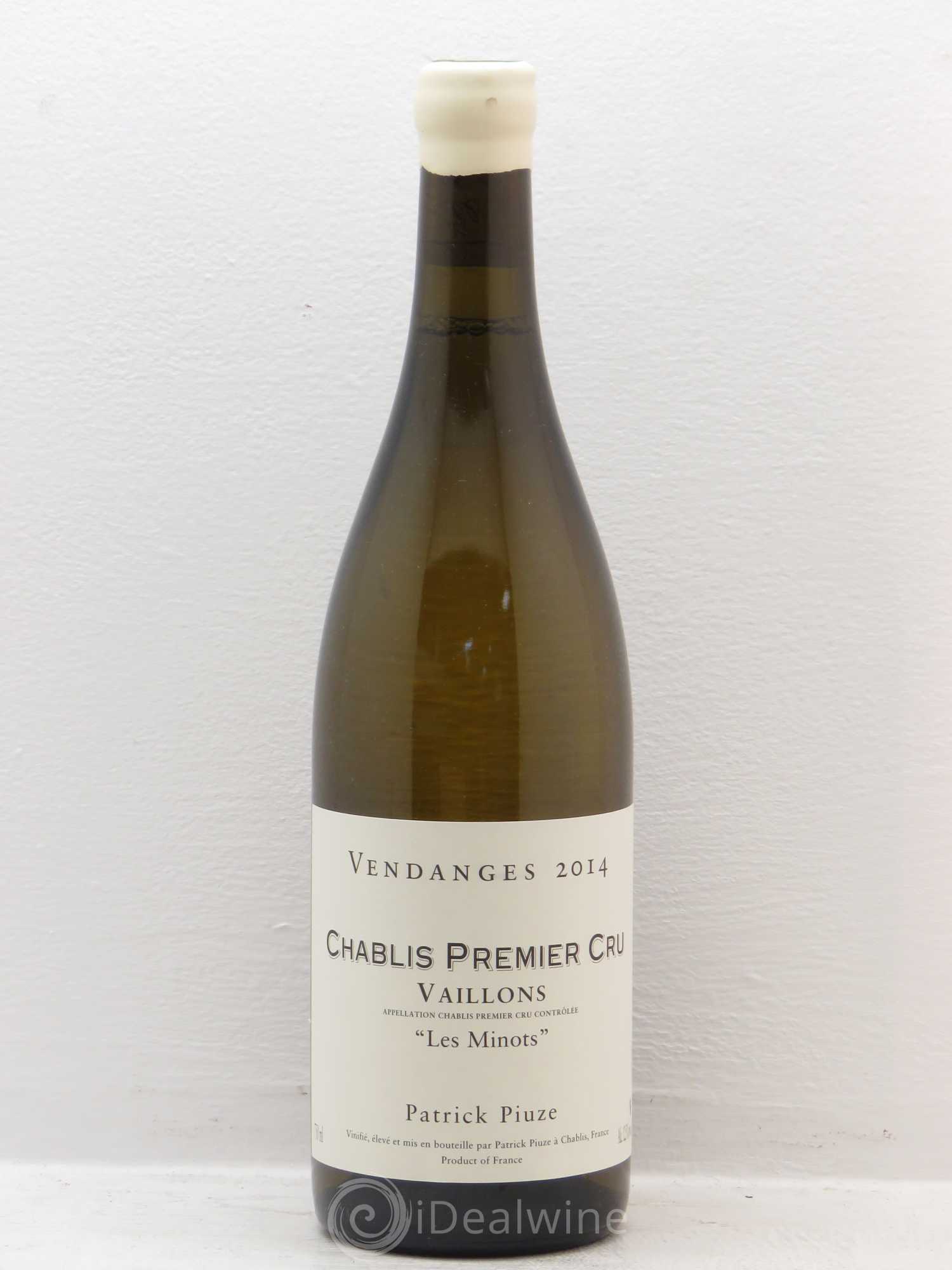 Chablis 1er Cru Minots Piuze 2014 - Posten von 6 Flaschen - 0