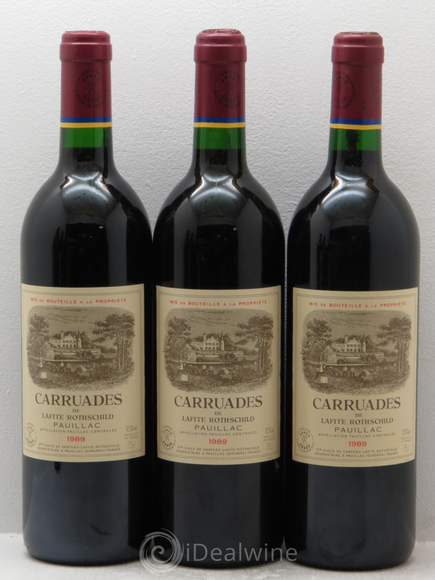 Carruades de Lafite Rothschild Second Vin 1989 - Lot de 12 bouteilles - 1