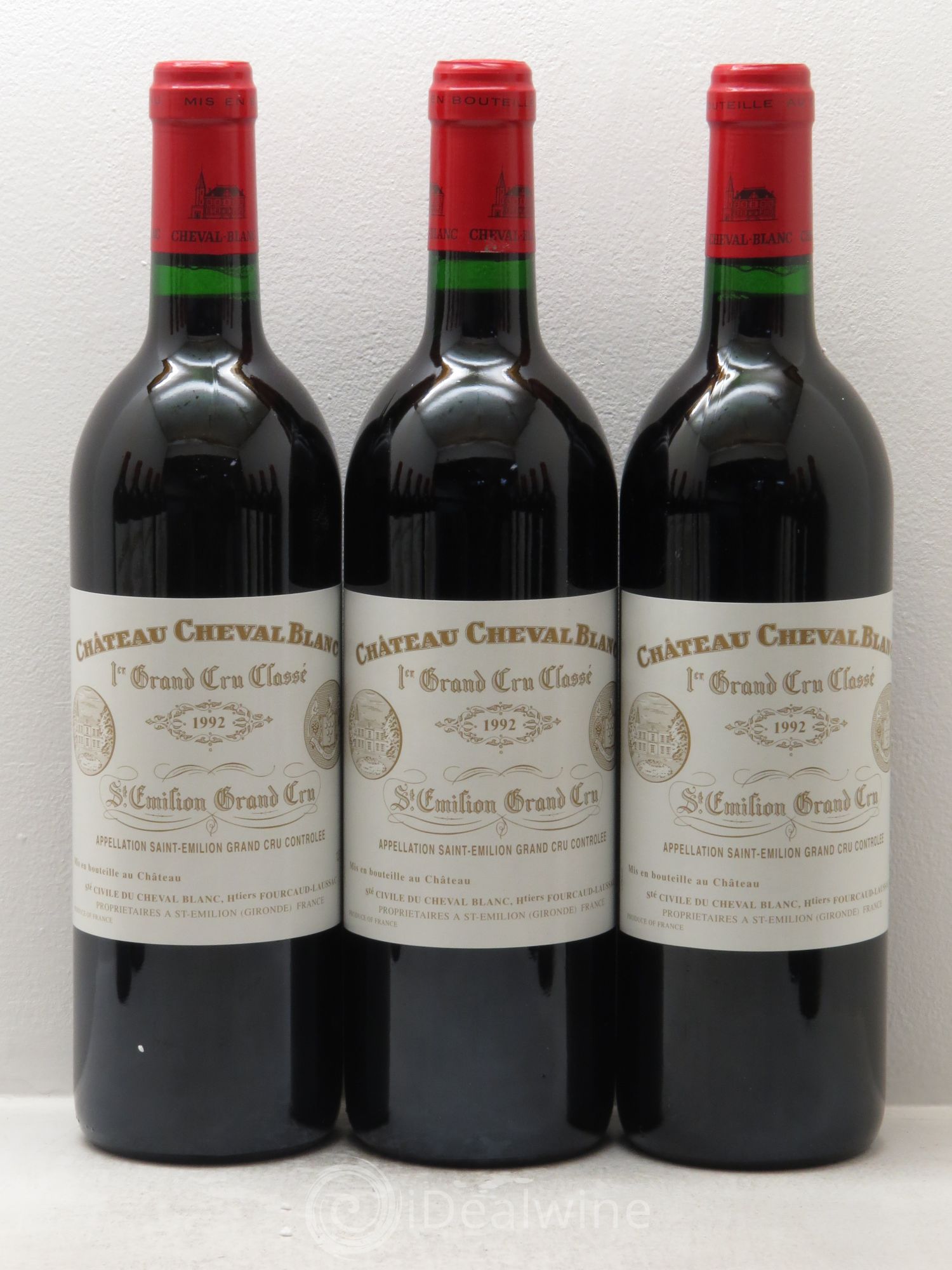 Château Cheval Blanc 1er Grand Cru Classé A 1992 - Lot de 12 bouteilles - 1