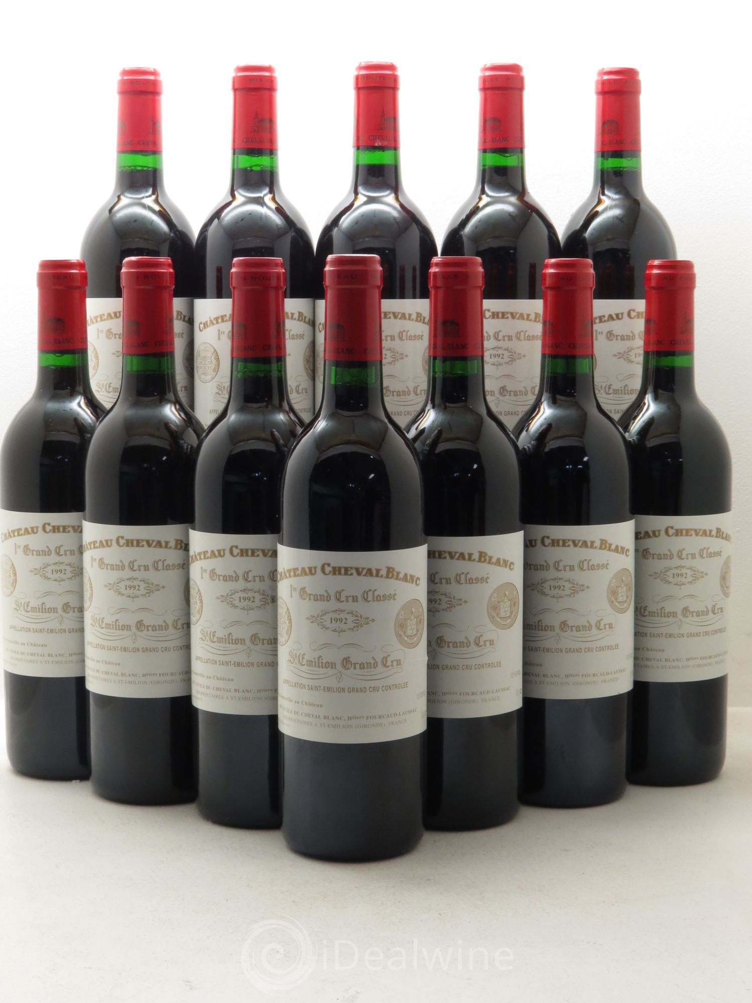 Château Cheval Blanc 1er Grand Cru Classé A 1992 - Lot de 12 bouteilles - 0