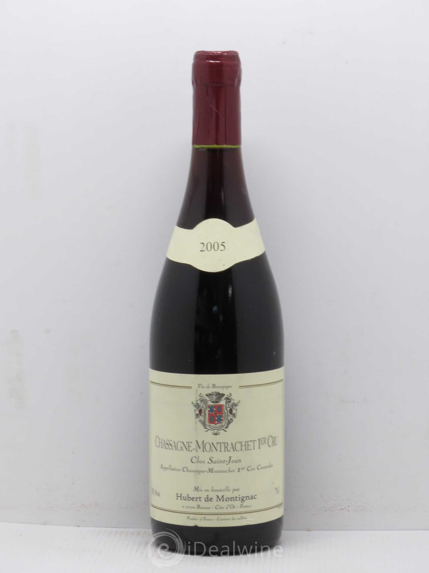 Chassagne-Montrachet 1er Cru Clos Saint Jean Hubert de Montignac 2005 - Posten von 1 Flasche - 0