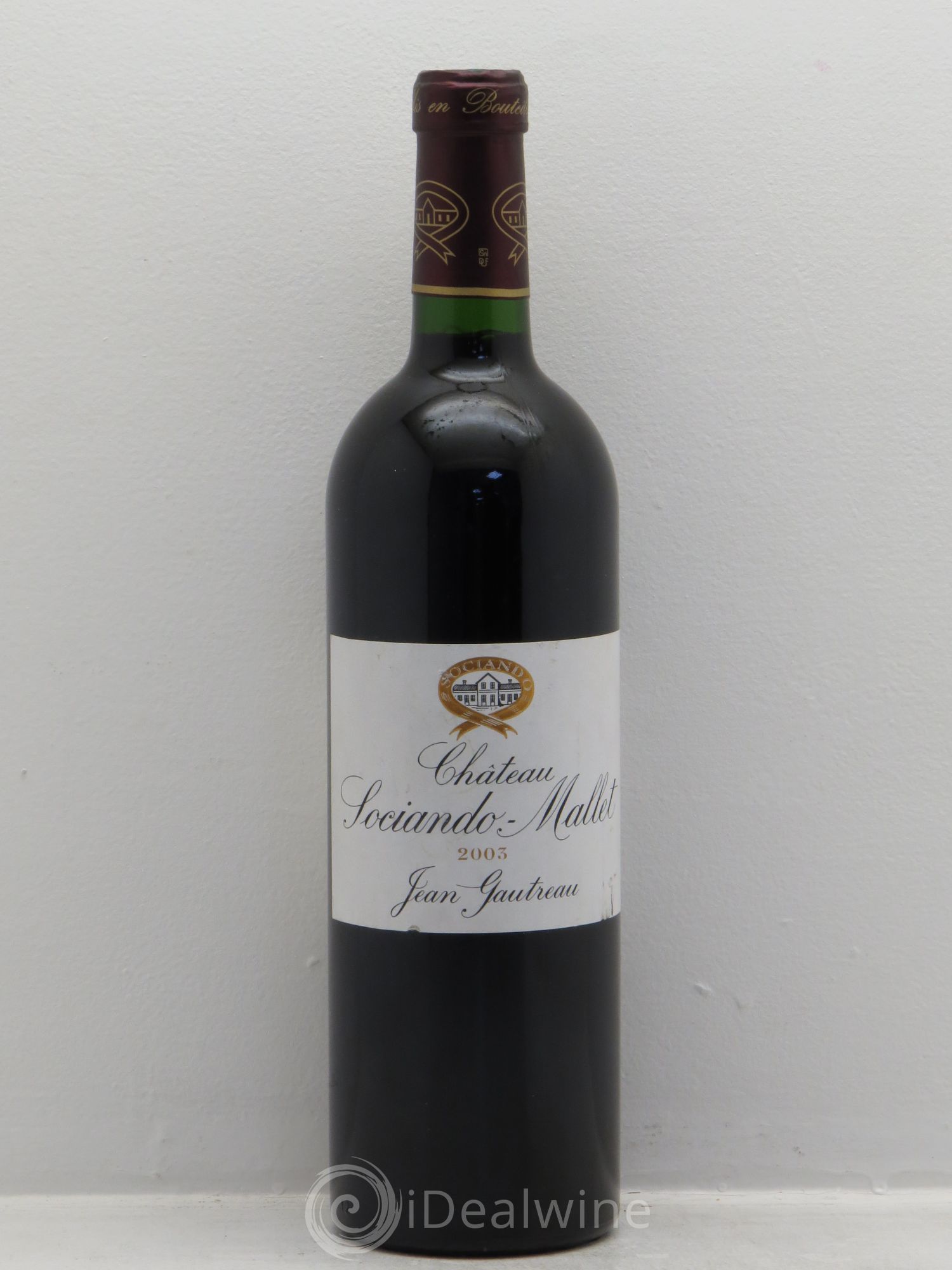 Château Sociando Mallet 2003 - Lot de 1 bouteille - 0