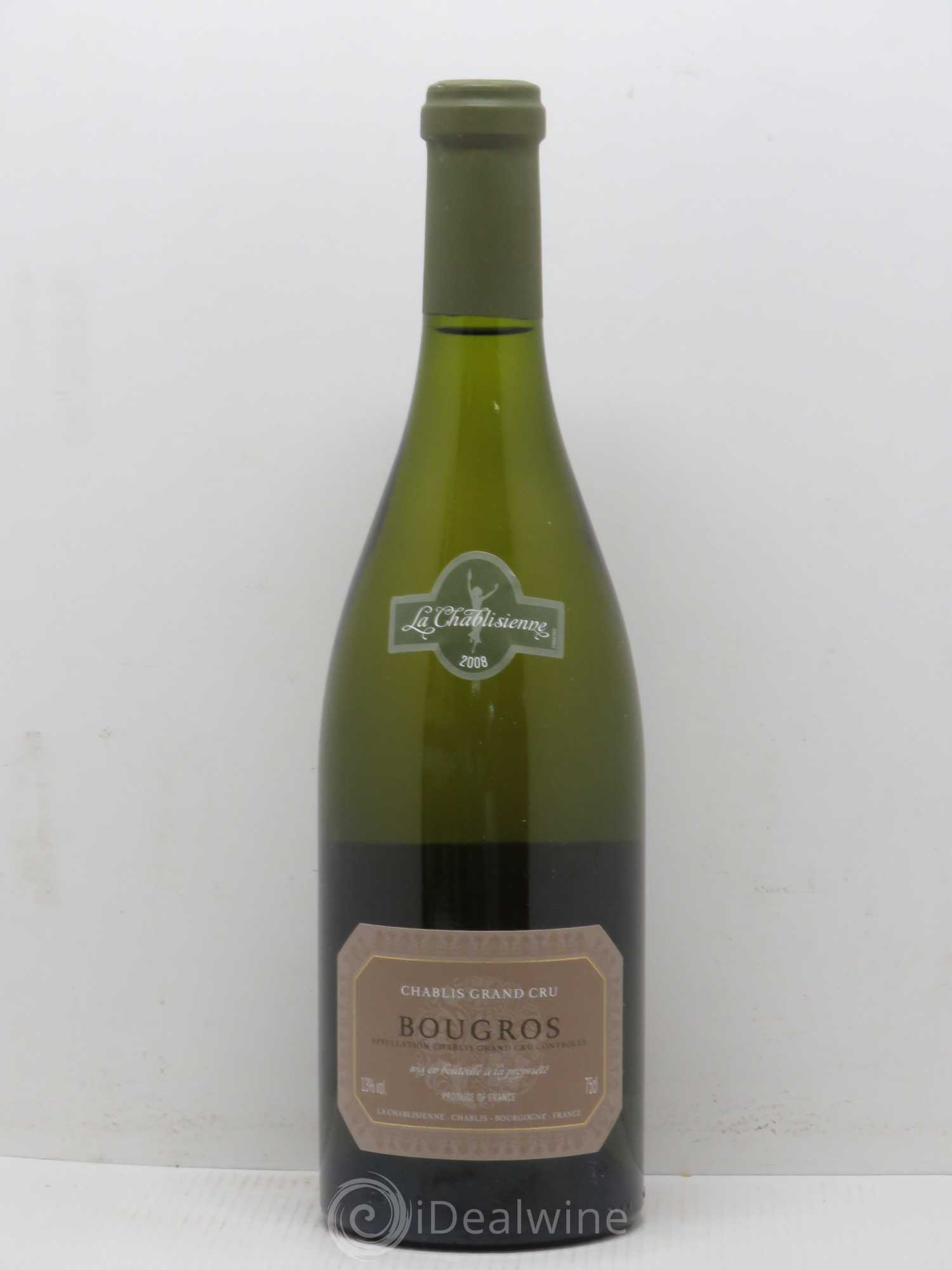 Chablis Grand Cru Bougros La Chablisienne 2008 - Lot de 1 bouteille - 0