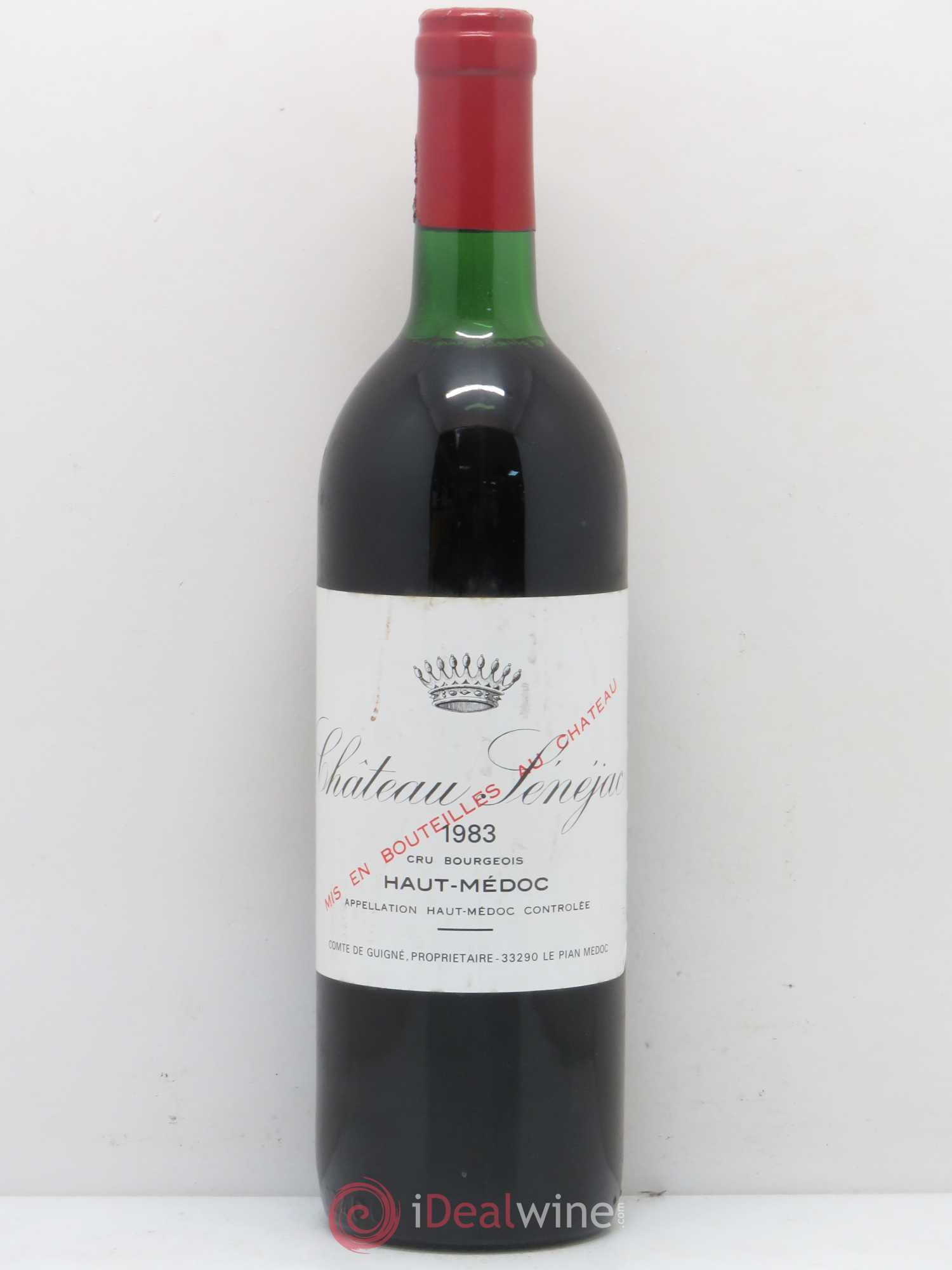 Château Sénejac Cru Bourgeois 1983 - Lot de 1 bouteille - 0
