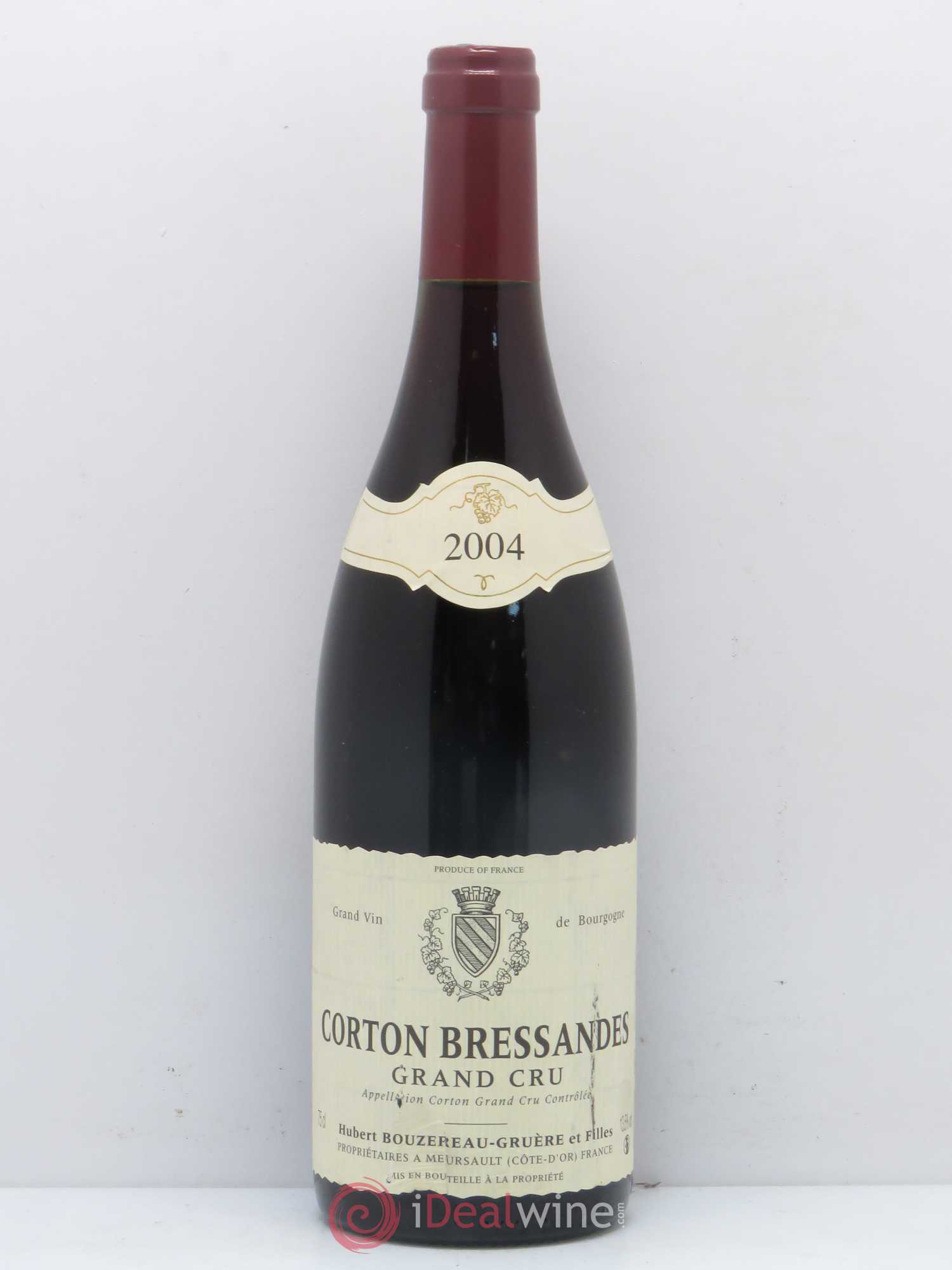 Corton Grand Cru Bressandes Domaine Bouzereau Gruere et Filles 2004 - Posten von 1 Flasche - 0