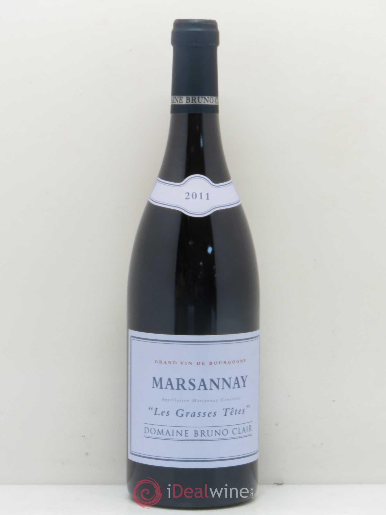 Marsannay Les Grasses Tetes Bruno Clair (Domaine) 2011 - Lot de 1 bouteille - 0