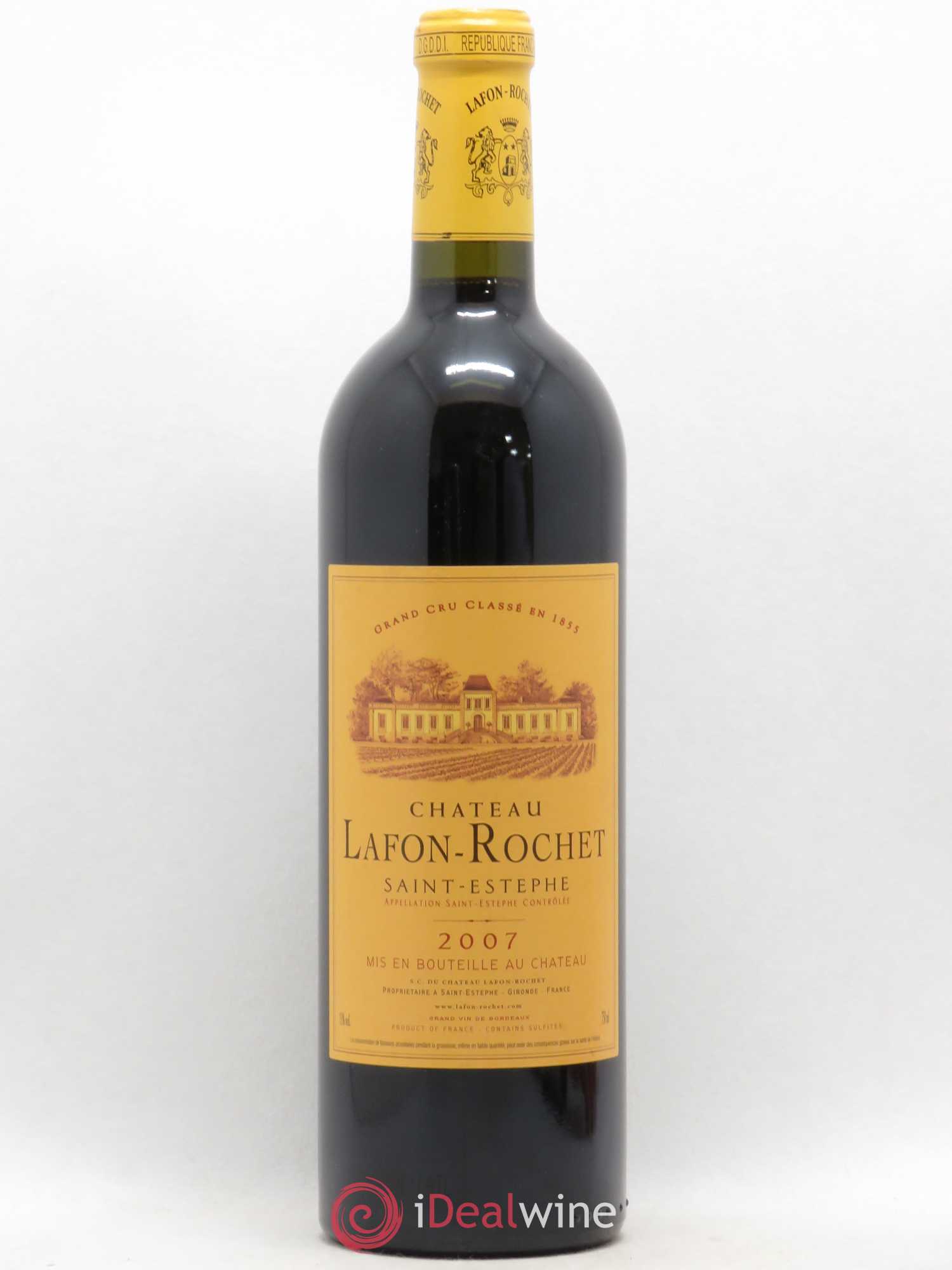 Château Lafon Rochet 4ème Grand Cru Classé 2007 - Lot de 1 bouteille - 0