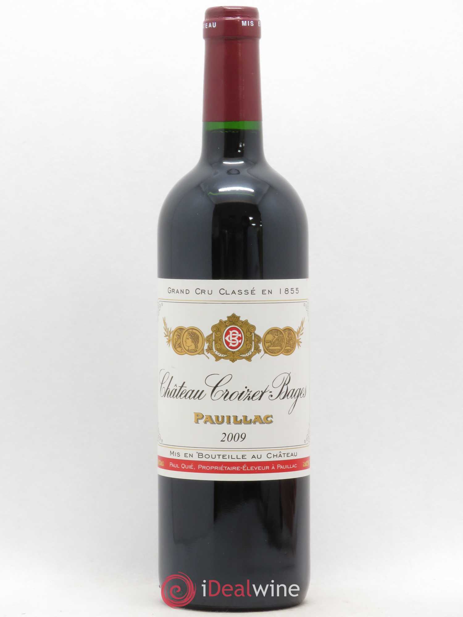 Château Croizet Bages 5ème Grand Cru Classé 2009 - Lot de 1 bouteille - 0