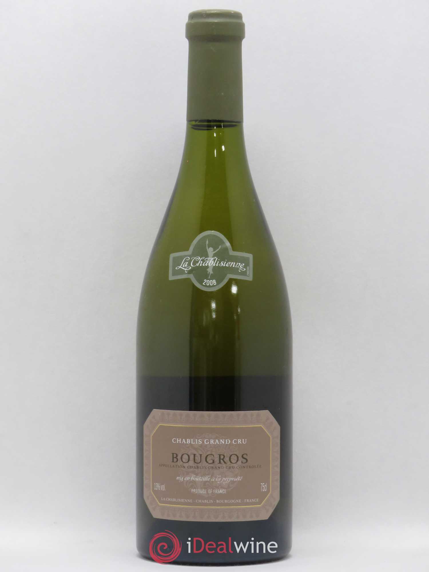 Chablis Grand Cru Bougros La Chablisienne 2008 - Lot de 1 bouteille - 0