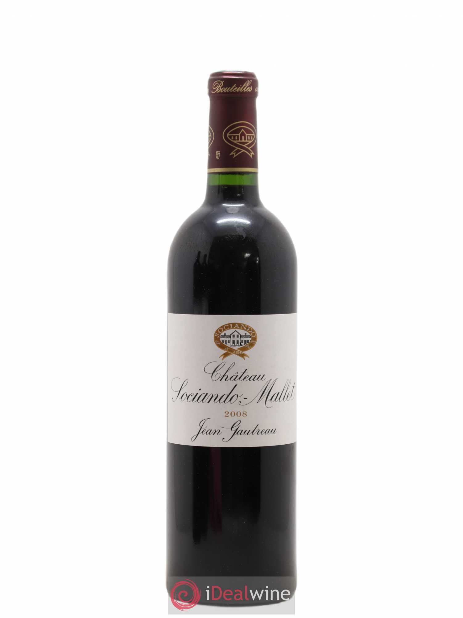 Château Sociando Mallet 2008 - Lot de 1 bouteille - 0