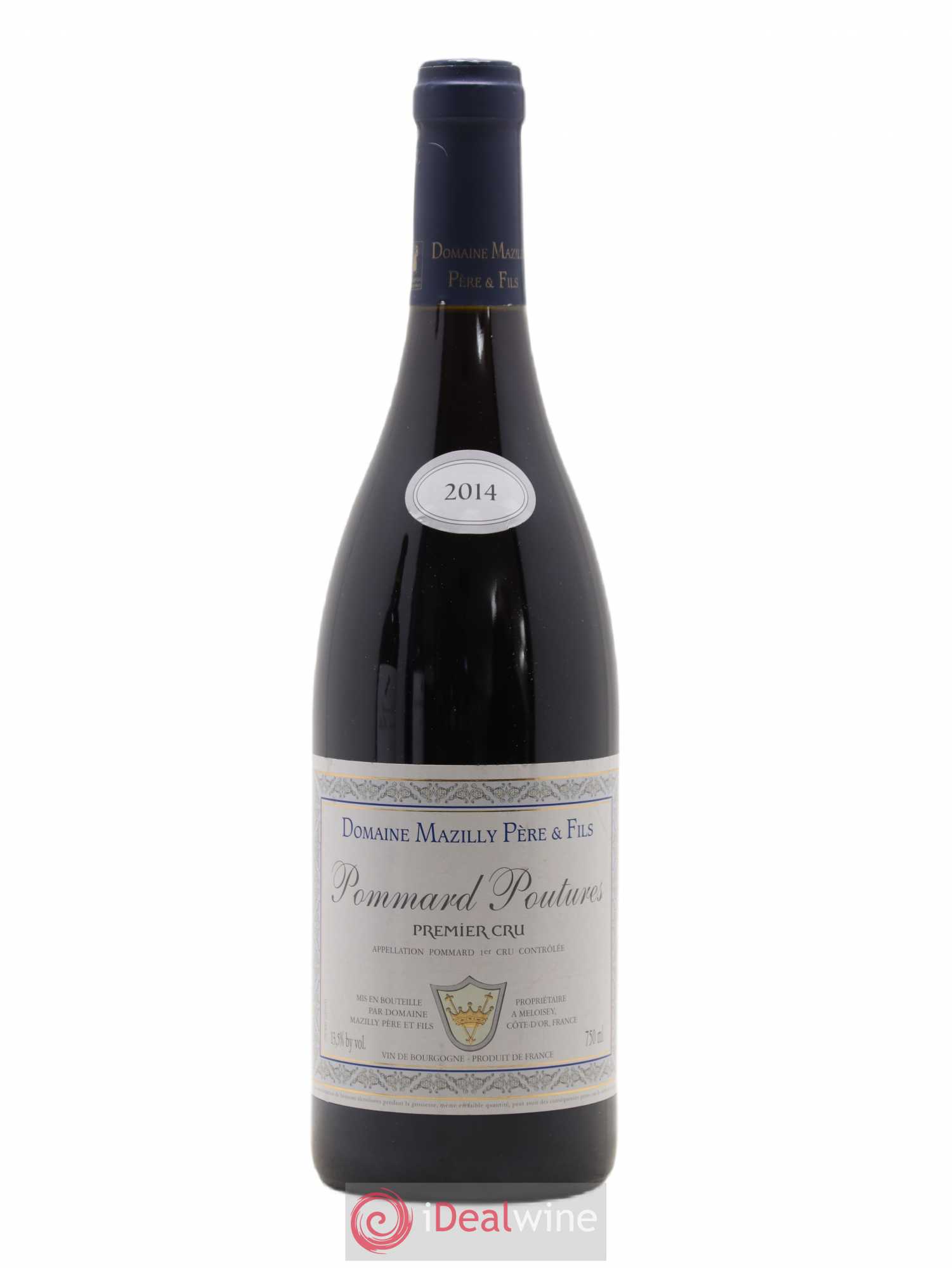Pommard 1er Cru Poutures Domaine Mazilly 2014 - Posten von 1 Flasche - 0