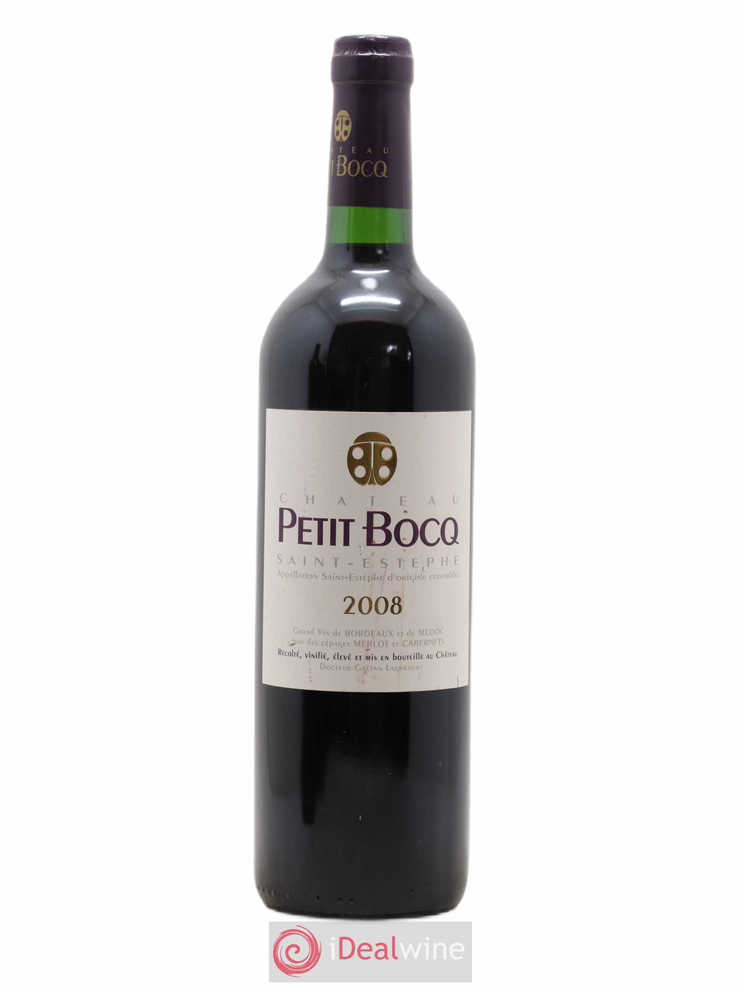 Château Petit Bocq Cru Bourgeois 2008 - Lot de 1 bouteille - 0