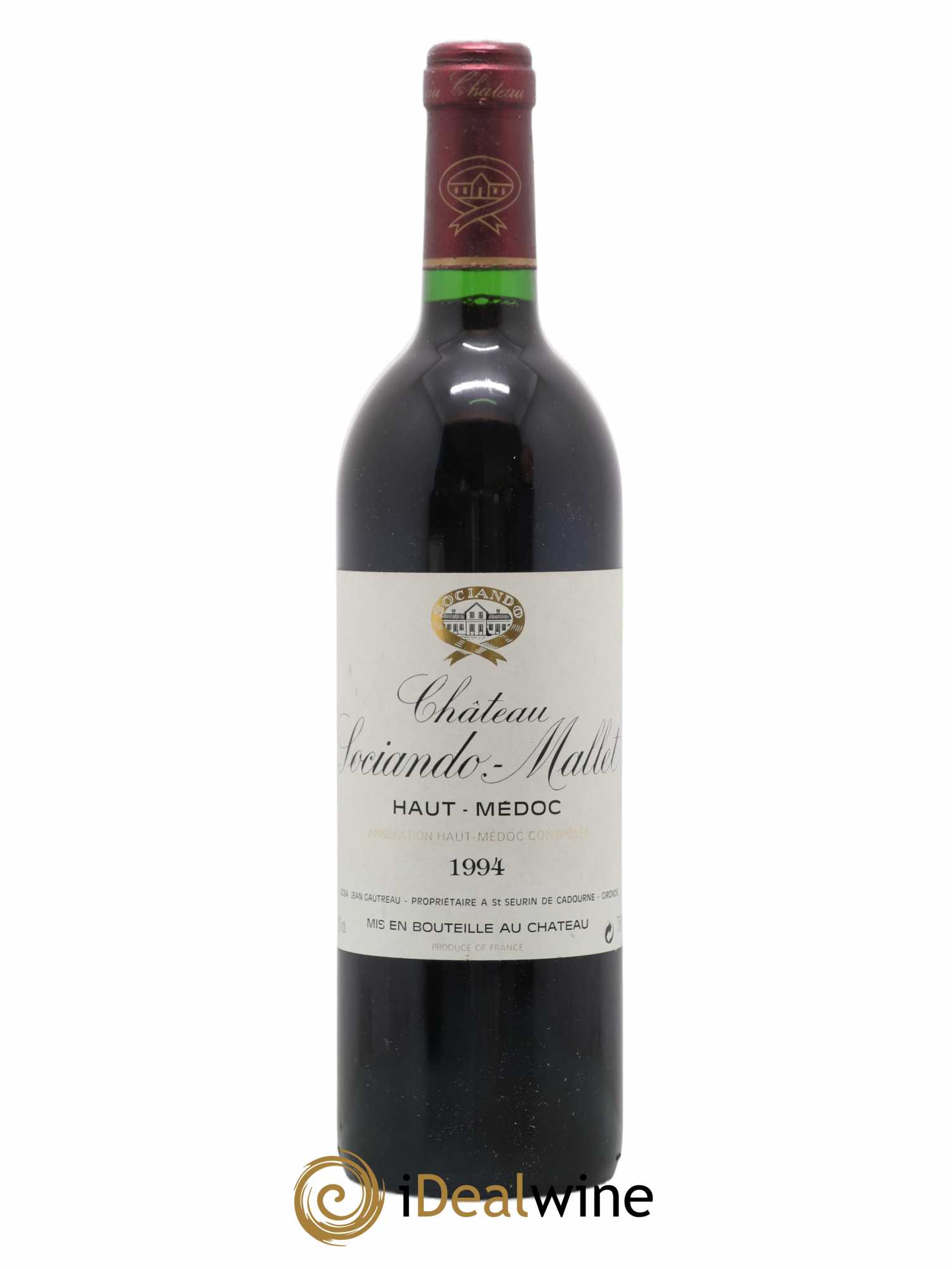 Château Sociando Mallet 1994 - Lot de 1 bouteille - 0