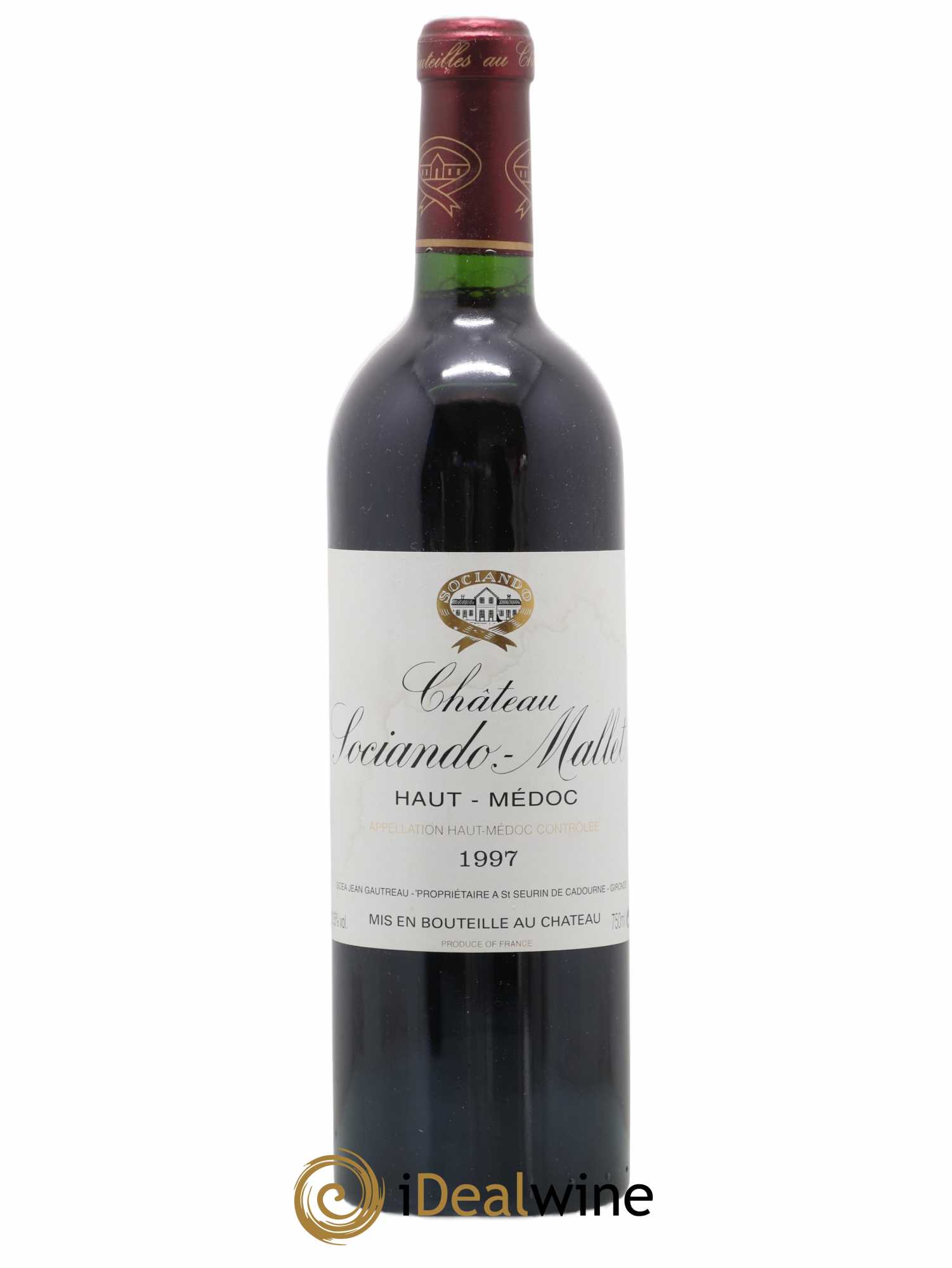 Château Sociando Mallet 1997 - Lot de 1 bouteille - 0