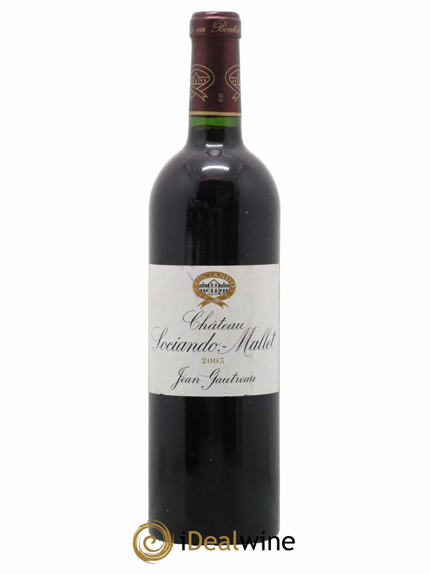 Château Sociando Mallet 2003 - Lot de 1 bouteille - 0