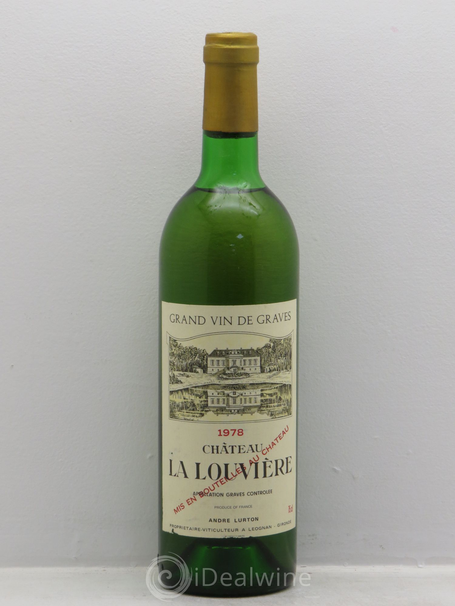 Château la Louvière 1978 - Lot de 1 bouteille - 0