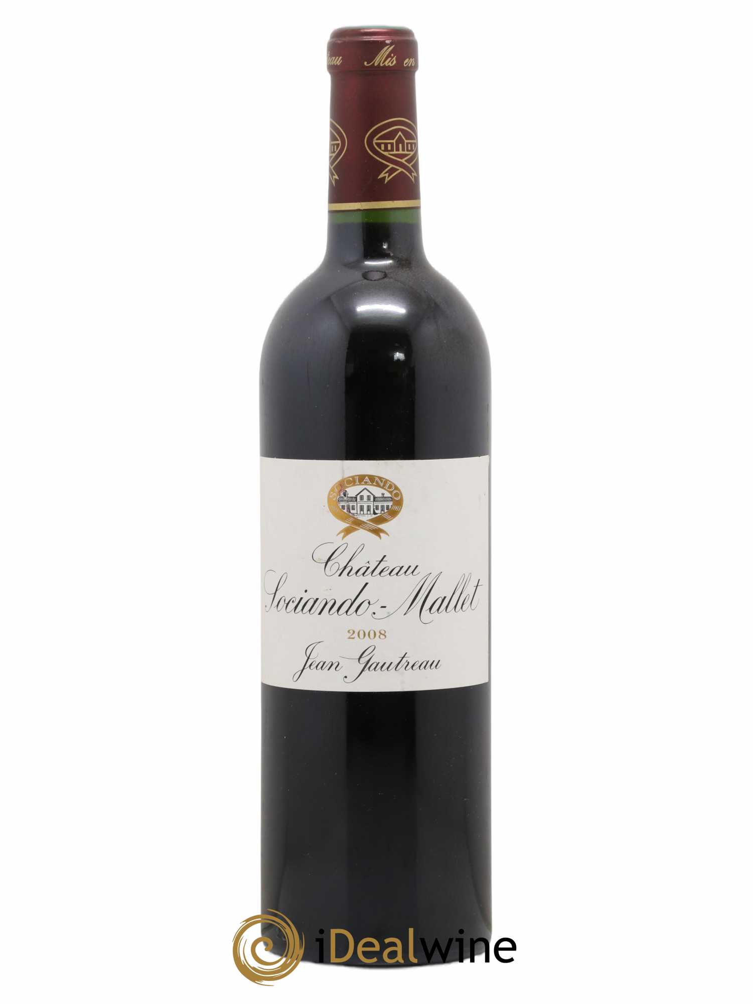 Château Sociando Mallet 2008 - Lot de 1 bouteille - 0