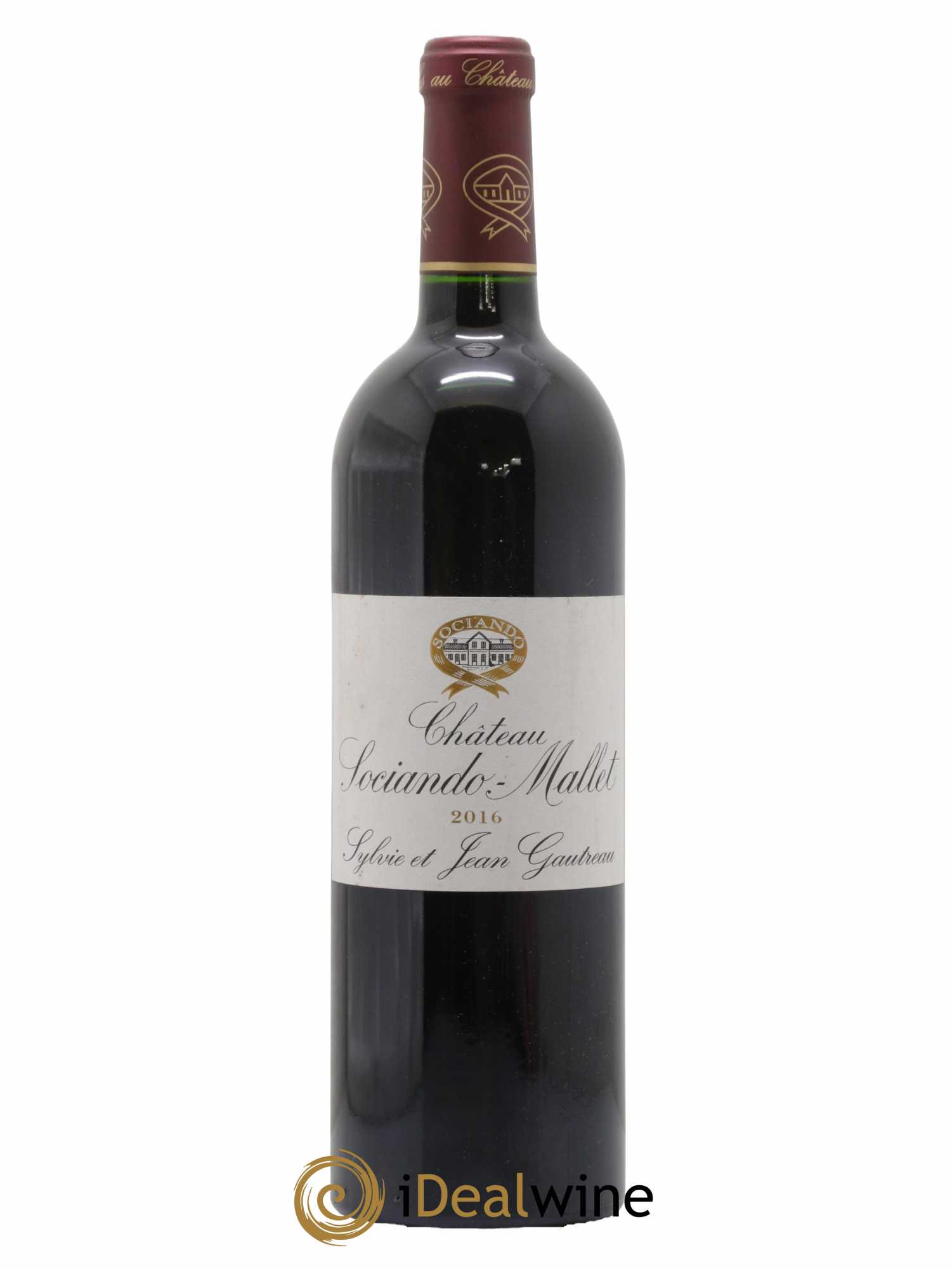 Château Sociando Mallet 2016 - Lot de 1 bouteille - 0