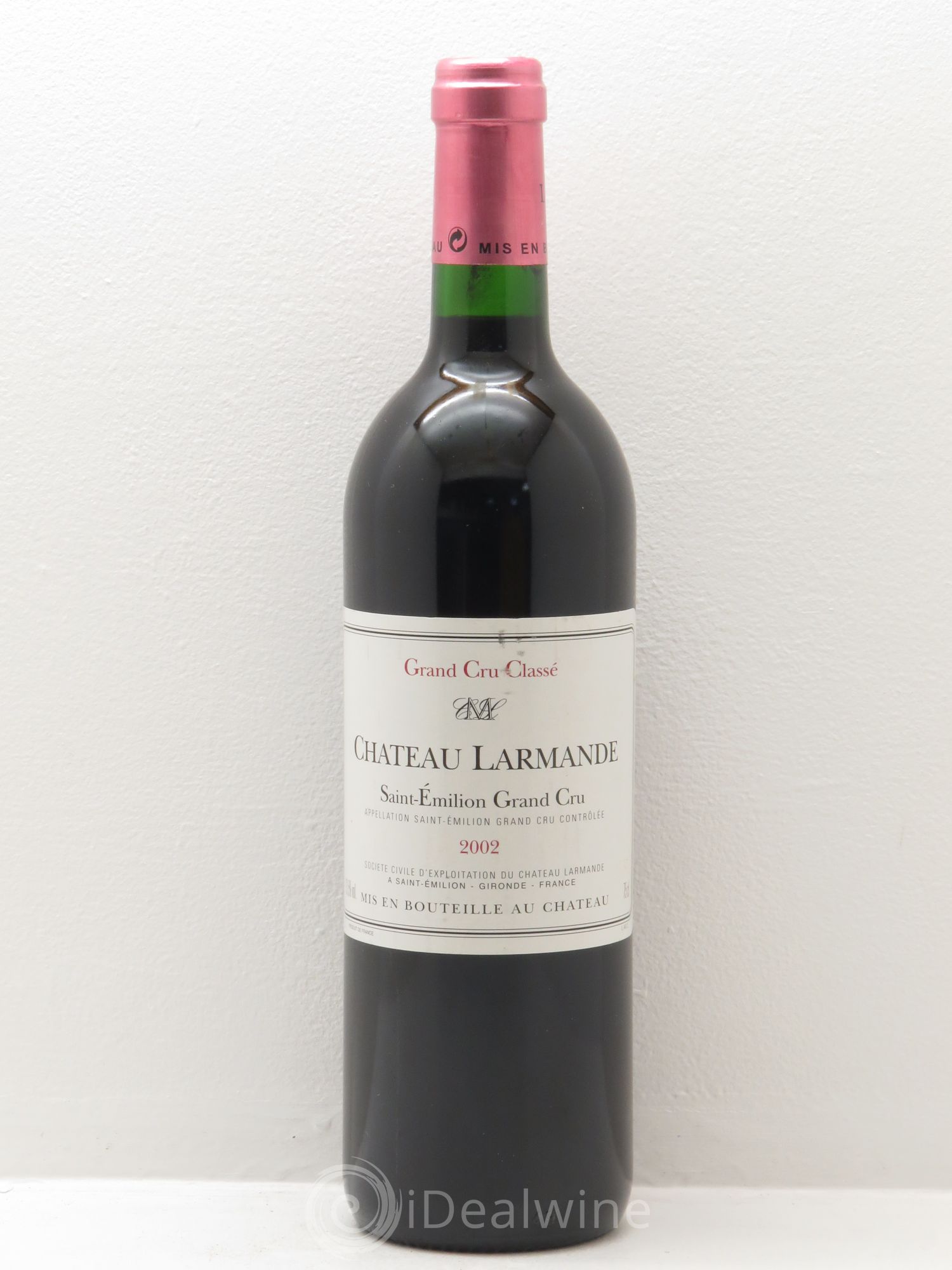 Château Larmande Grand Cru Classé 2002 - Lot de 1 bouteille - 0