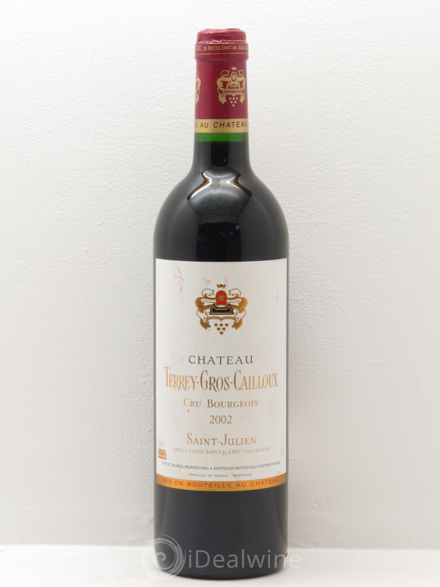 Château Terrey Gros Cailloux Cru Bourgeois 2002 - Lot de 1 bouteille - 0