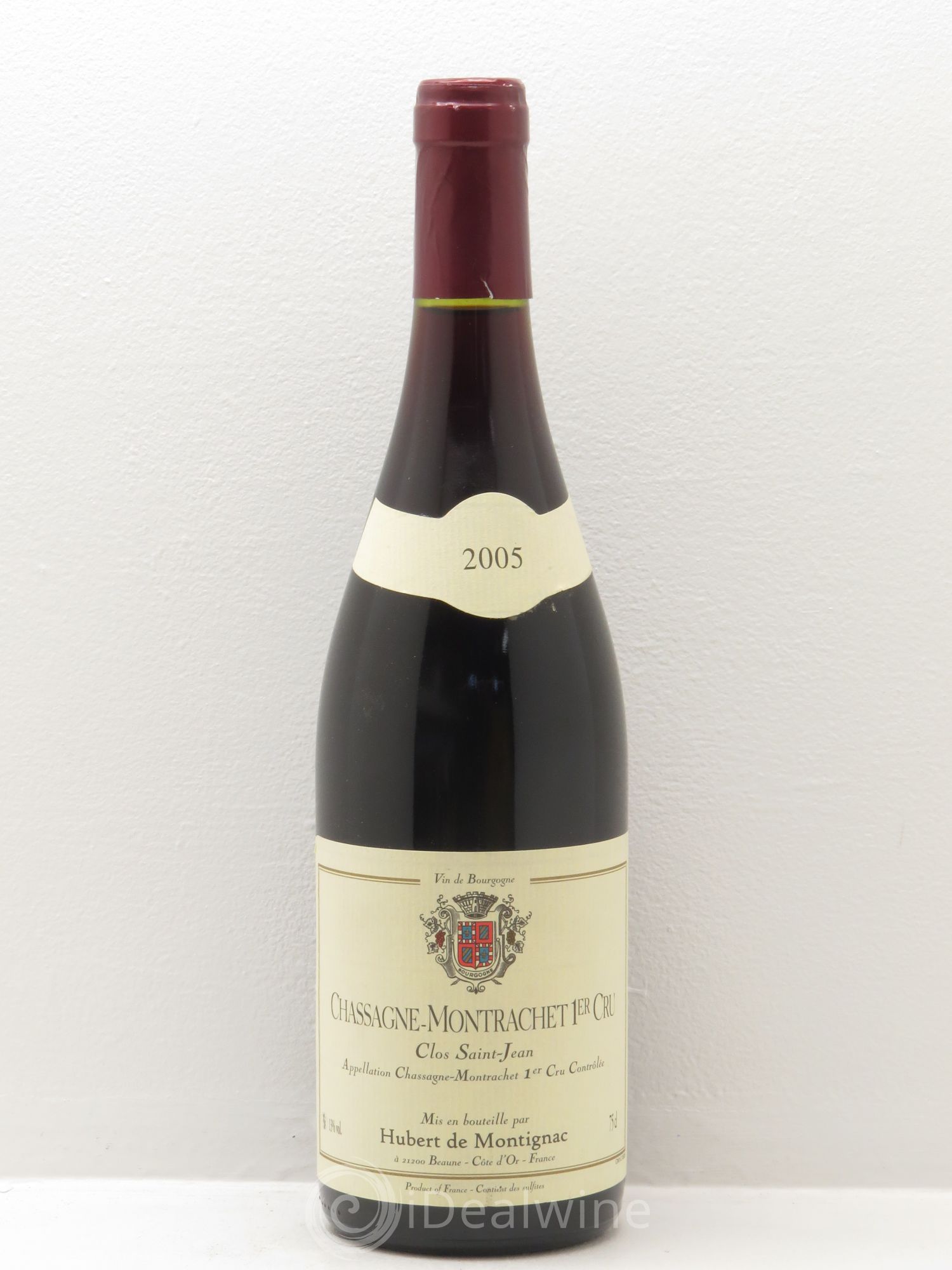 Chassagne-Montrachet 1er Cru Hubert de Montignac 2005 - Lot de 1 bouteille - 0