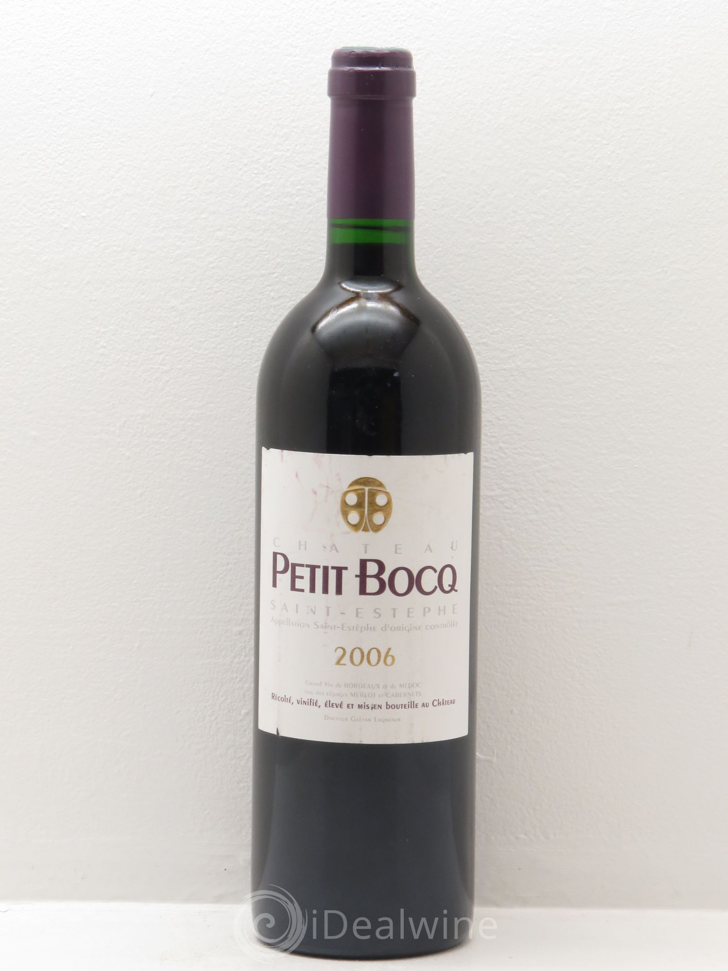 Château Petit Bocq Cru Bourgeois 2006 - Lot de 1 bouteille - 0