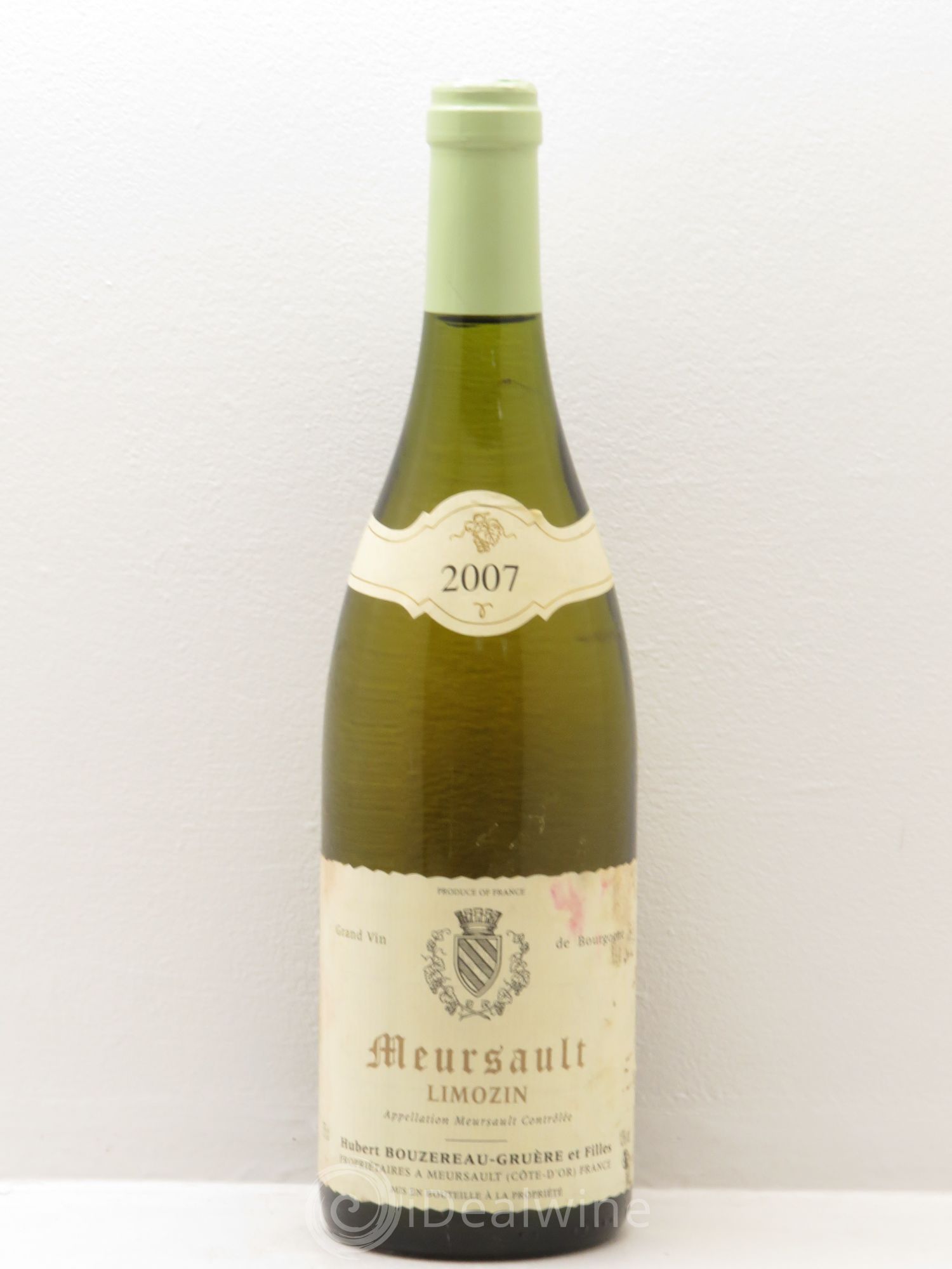 Meursault Le Limozin - Hubert Bouzereau Gruere 2007 - Posten von 1 Flasche - 0