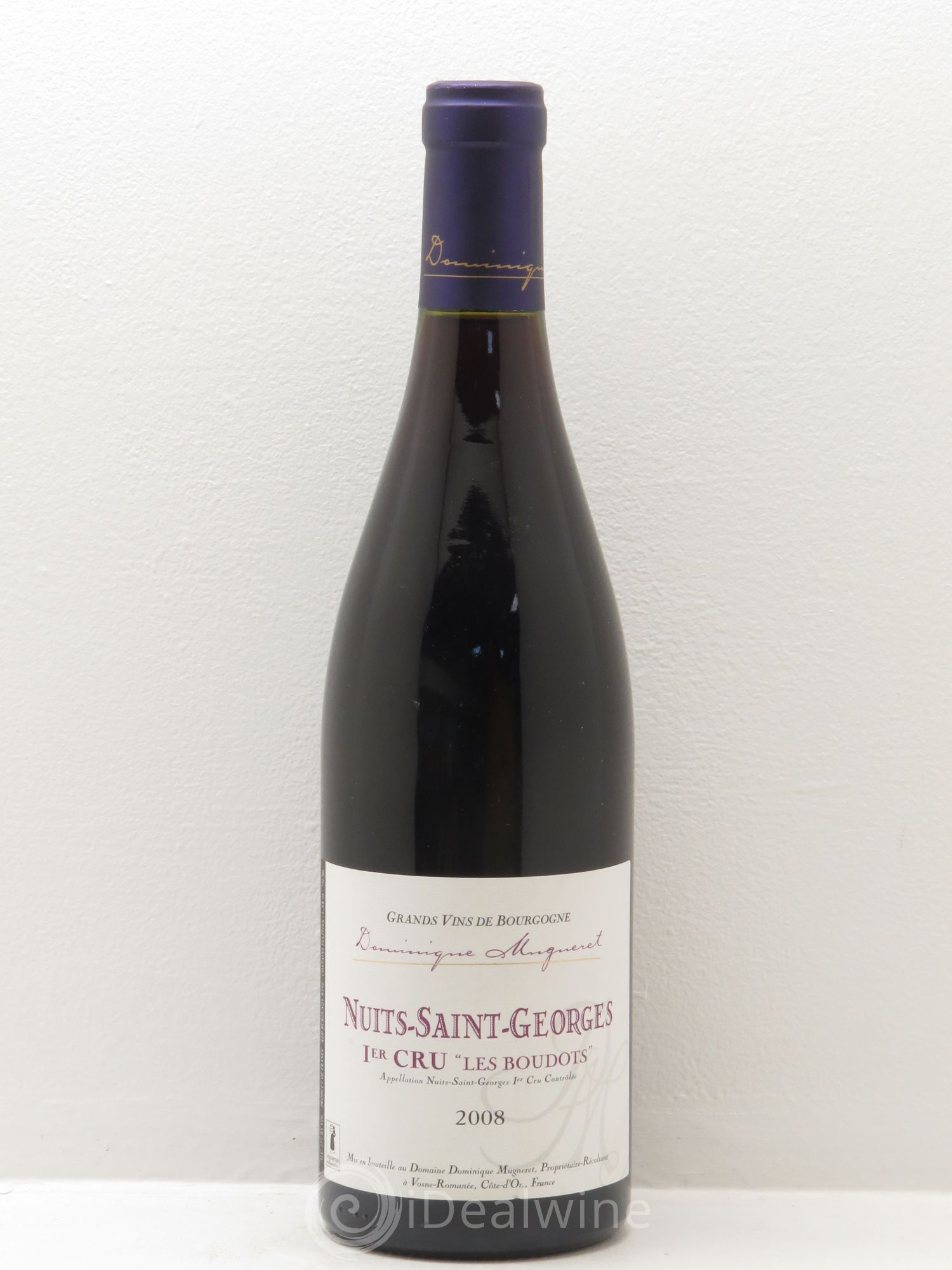 Nuits-Saint-Georges 1er Cru Les Boudots Dominique Mugneret (Domaine) 2008 - Lot de 1 bouteille - 0
