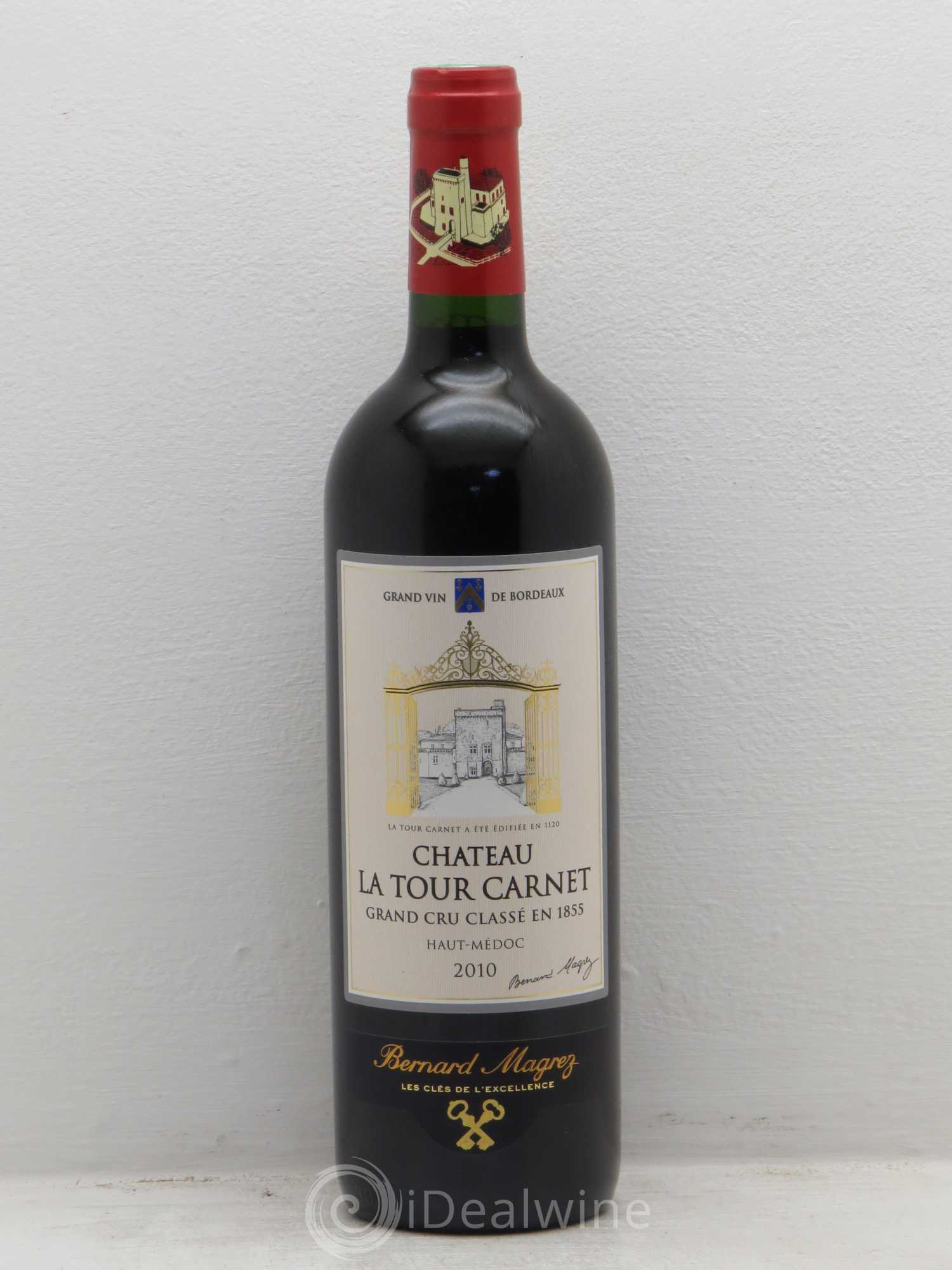 Château la Tour Carnet 4ème Grand Cru Classé 2010 - Lot de 1 bouteille - 0