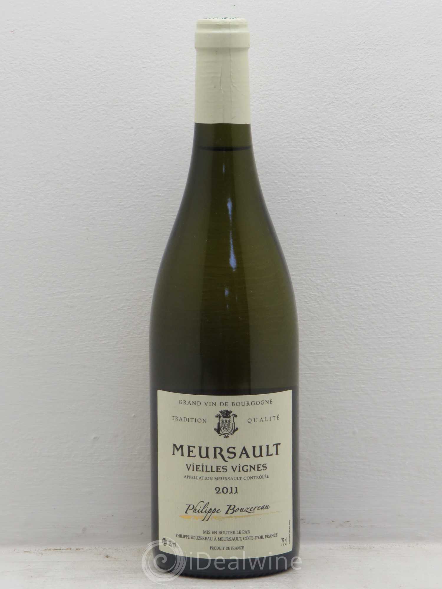 Meursault Vieilles vignes Philippe Bouzereau (sans prix de réserve) 2011 - Posten von 1 Flasche - 0