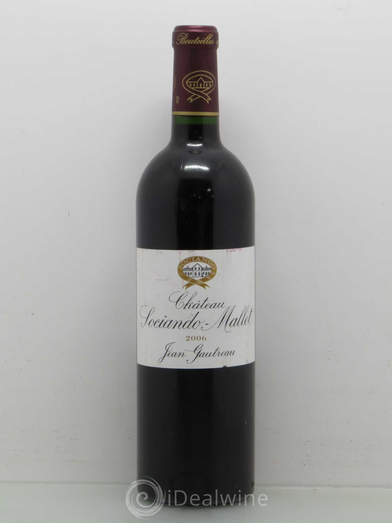 Château Sociando Mallet 2006 - Lot de 1 bouteille - 0