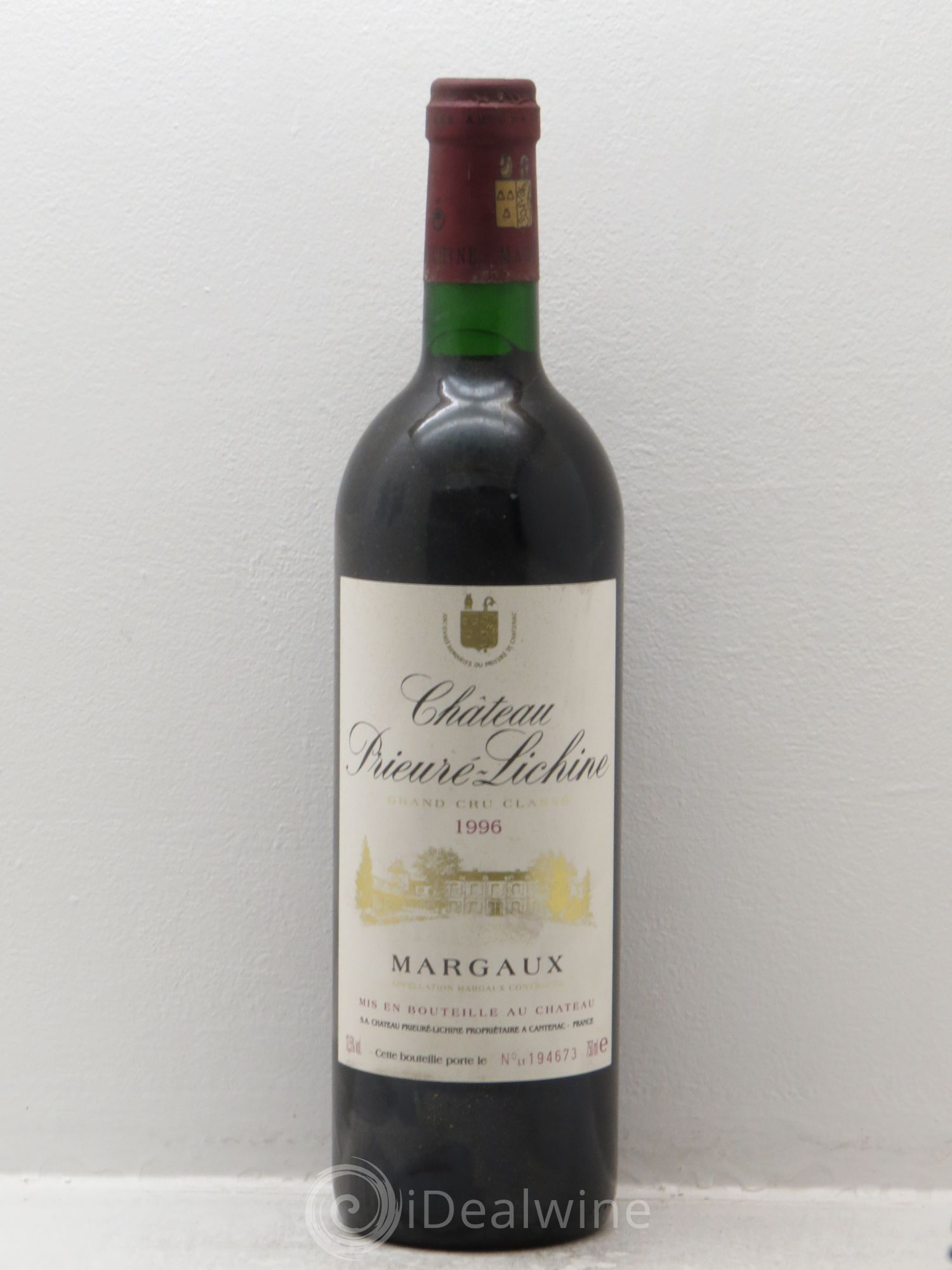 Château Prieuré Lichine 4ème Grand Cru Classé 1996 - Lot de 6 bouteilles - 0