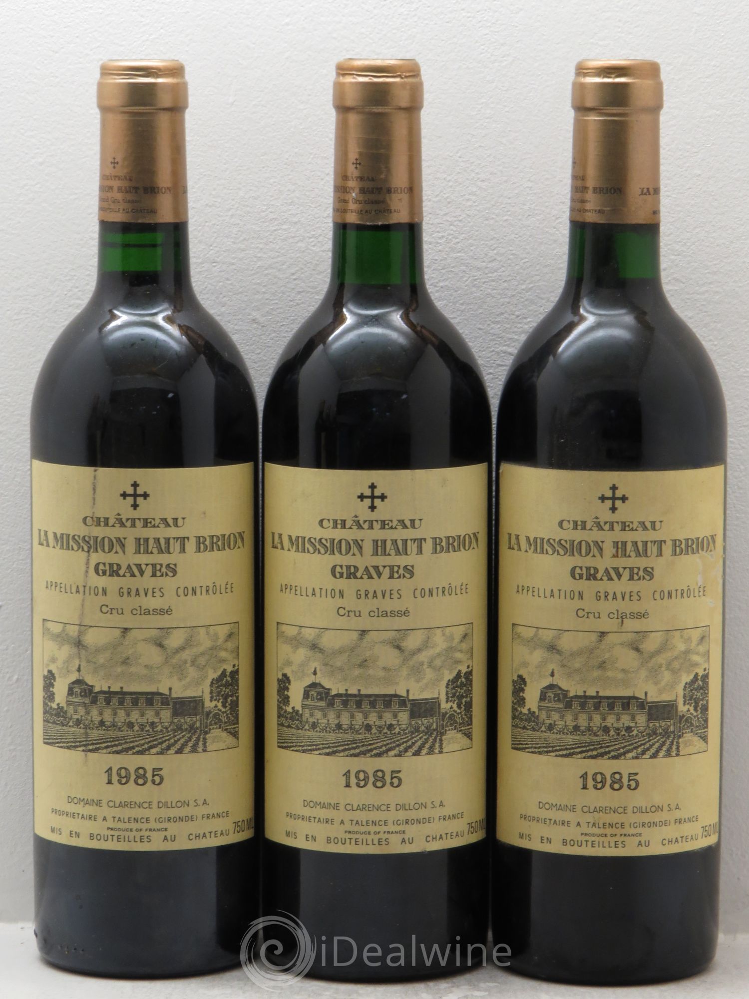 Château la Mission Haut-Brion Cru Classé de Graves 1985 - Lot de 6 bouteilles - 1