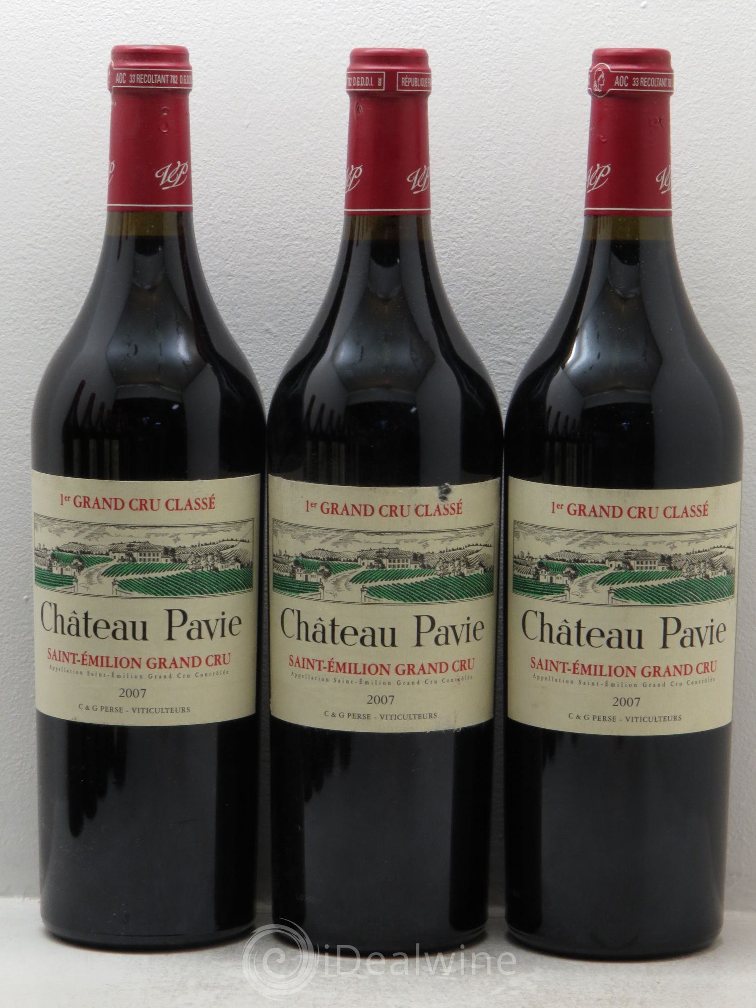 Château Pavie 1er Grand Cru Classé A 2007 - Lot de 12 bouteilles - 1