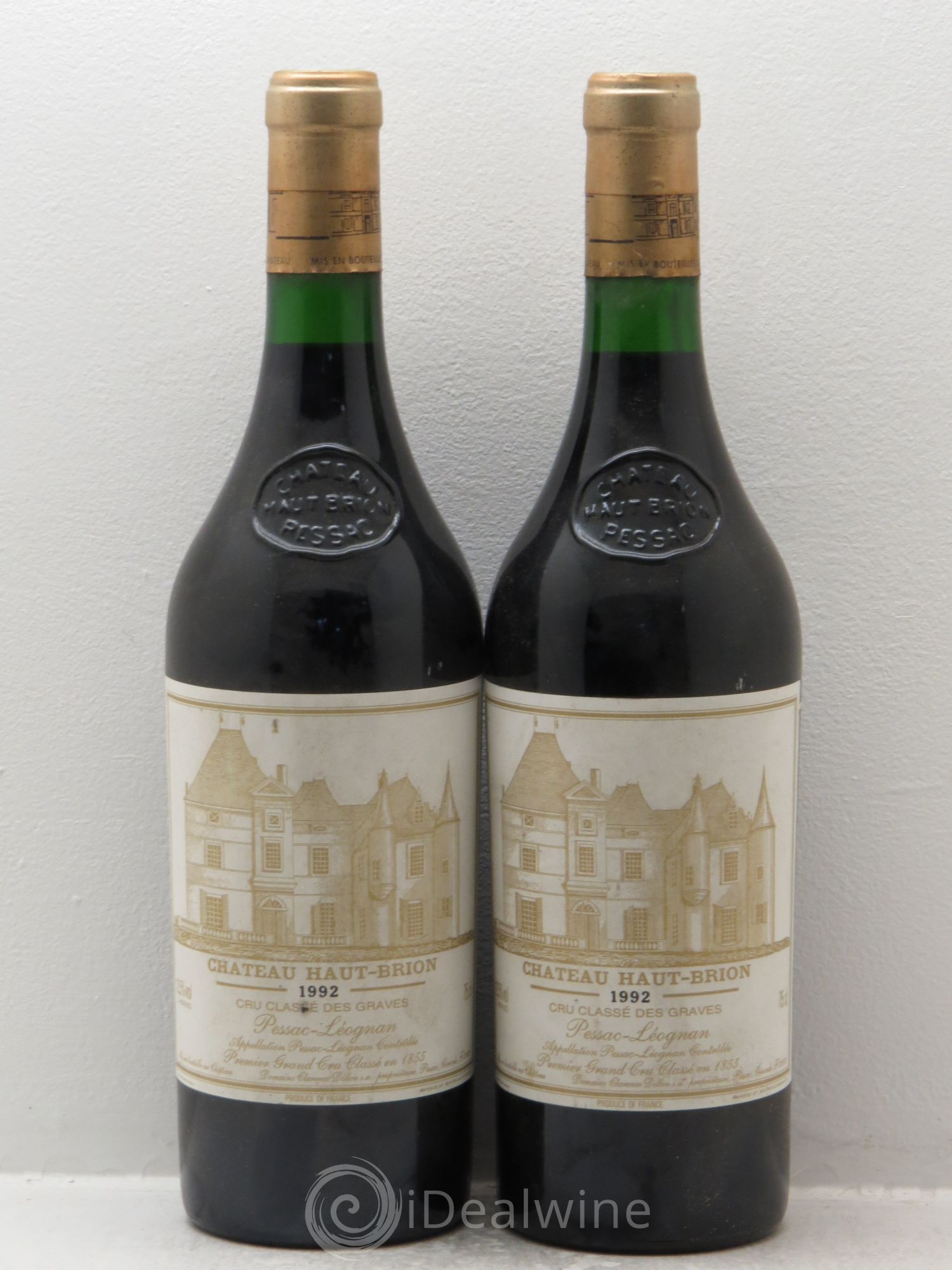 Château Haut Brion 1er Grand Cru Classé 1992 - Lot de 2 bouteilles - 0