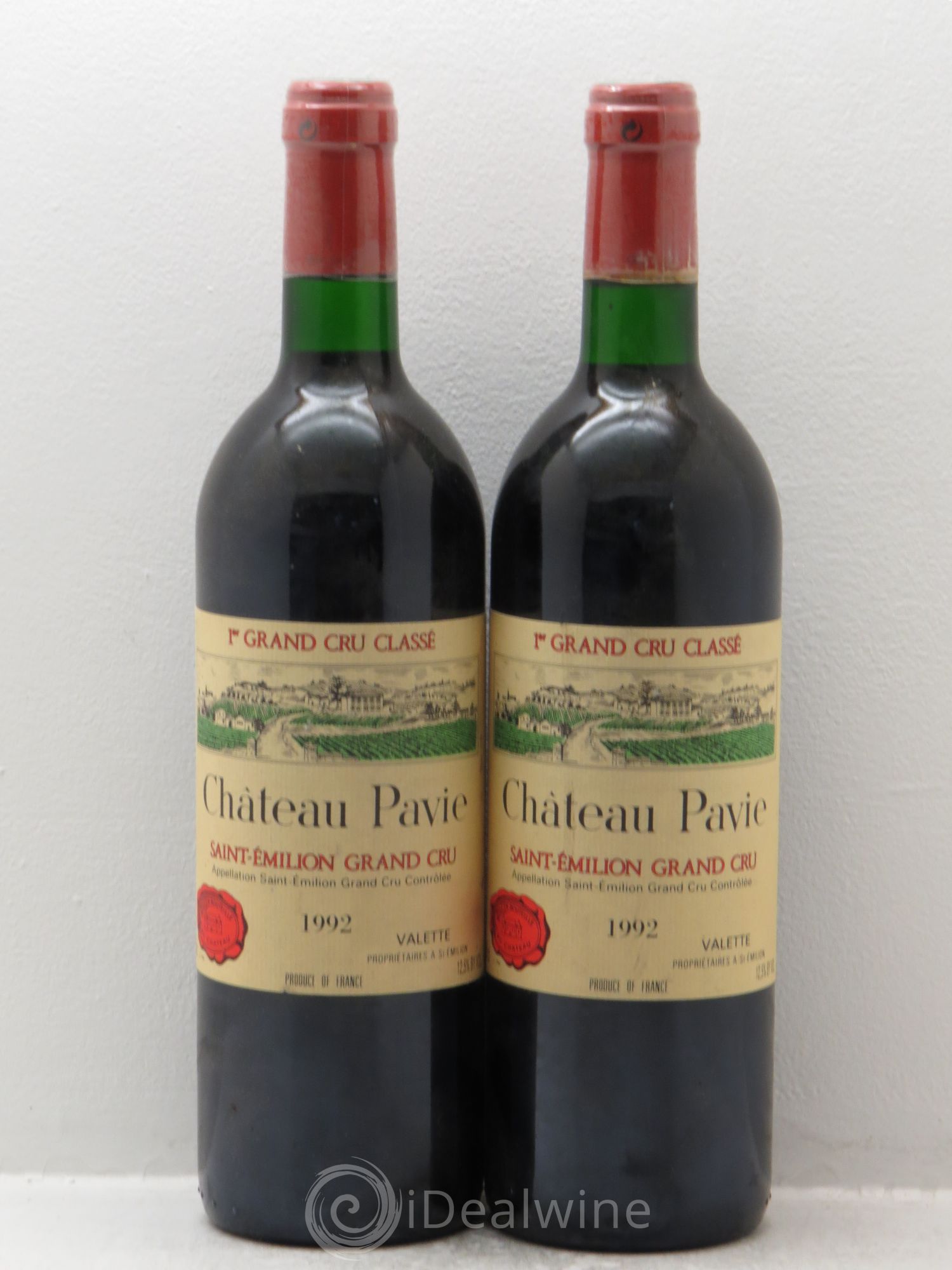 Château Pavie 1er Grand Cru Classé A 1992 - Lot de 2 bouteilles - 0
