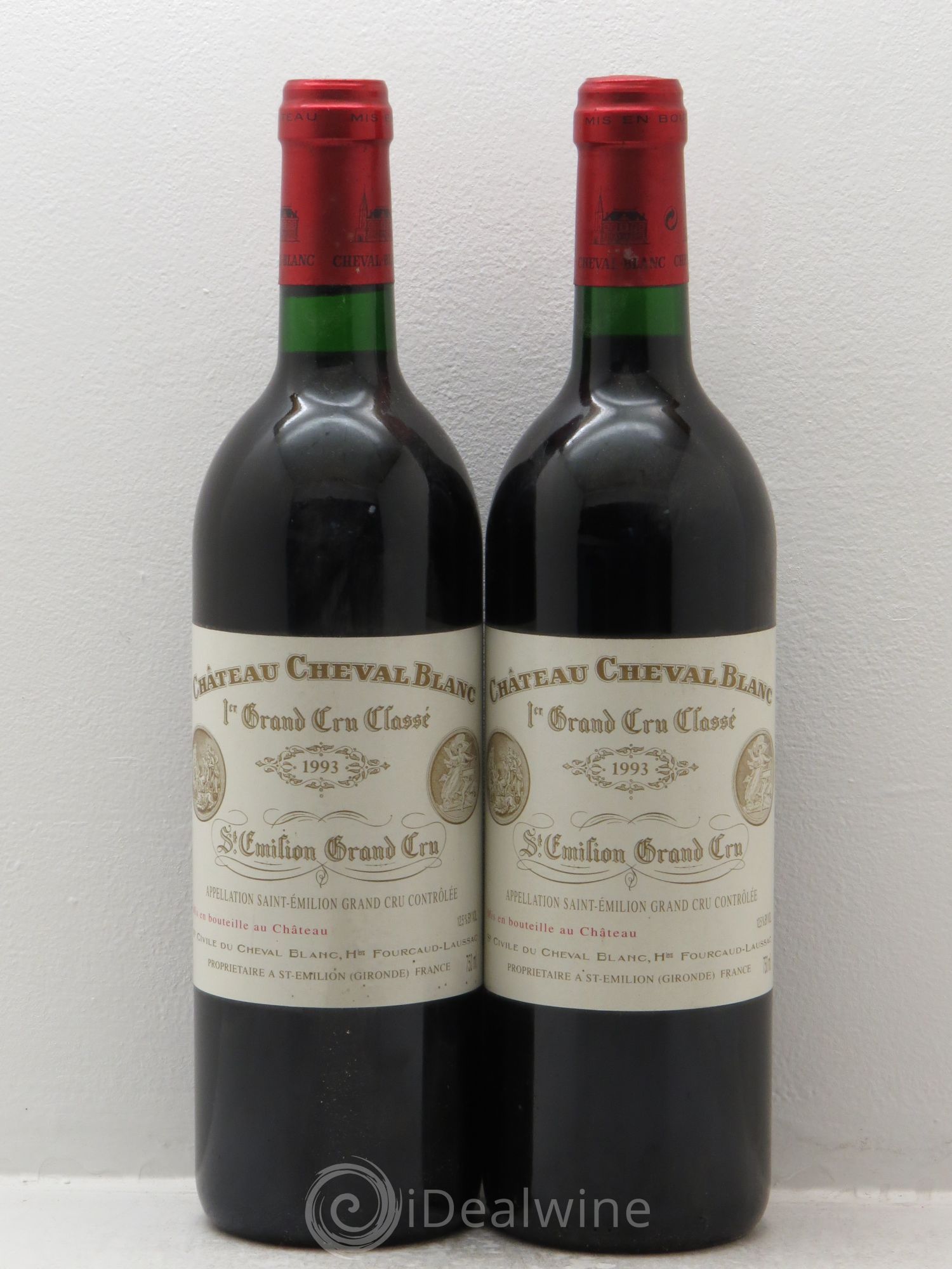 Château Cheval Blanc 1er Grand Cru Classé A 1993 - Lot de 2 bouteilles - 0