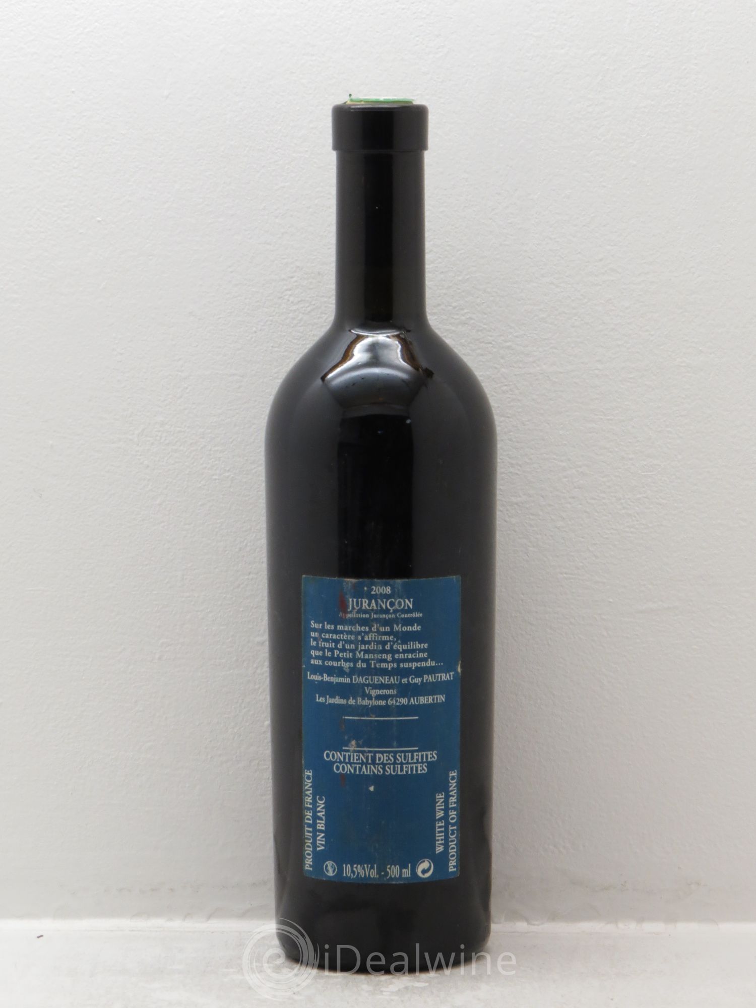 Vin de France (anciennement Jurançon) Jardins de Babylone Didier Dagueneau 2008 - Lotto di 1 mezza bottiglia - 1