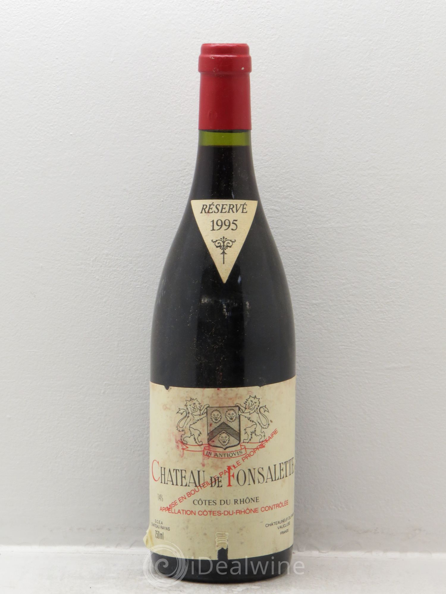 Côtes-du-Rhône Château de Fonsalette Emmanuel Reynaud 1995 - Lot de 1 bouteille - 0